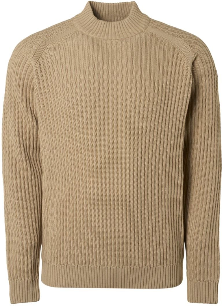 No-Excess Pullover Turtle Knitted Beige size 3XL