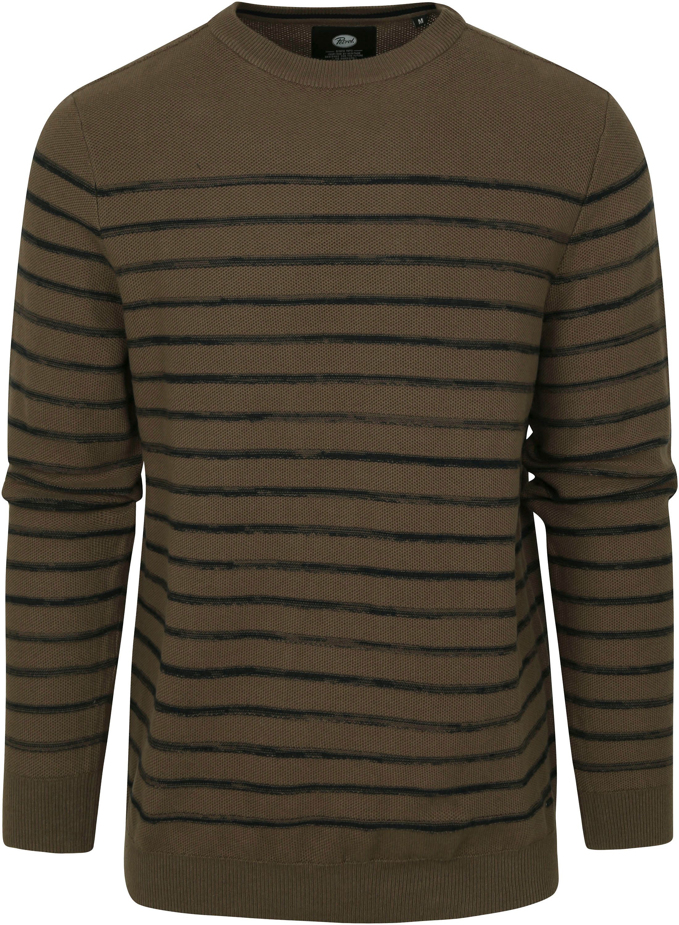 Petrol Sweater Stripe Dark Green M-3020-KWR236-7114 order online | Suitable