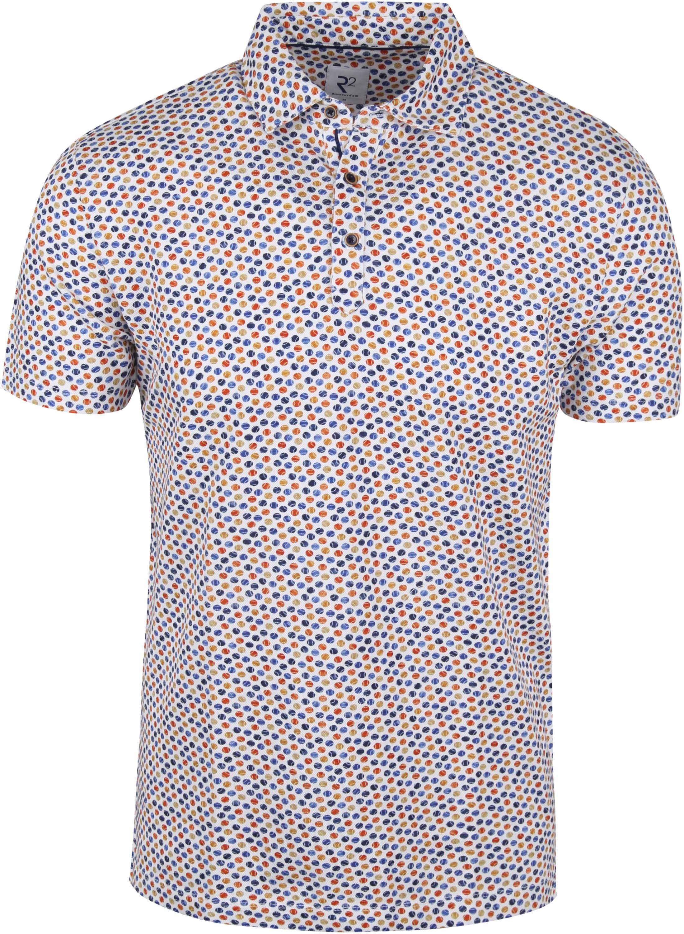 R2 Polo Shirt Multicoloured Ballprint Multicolour size 3XL