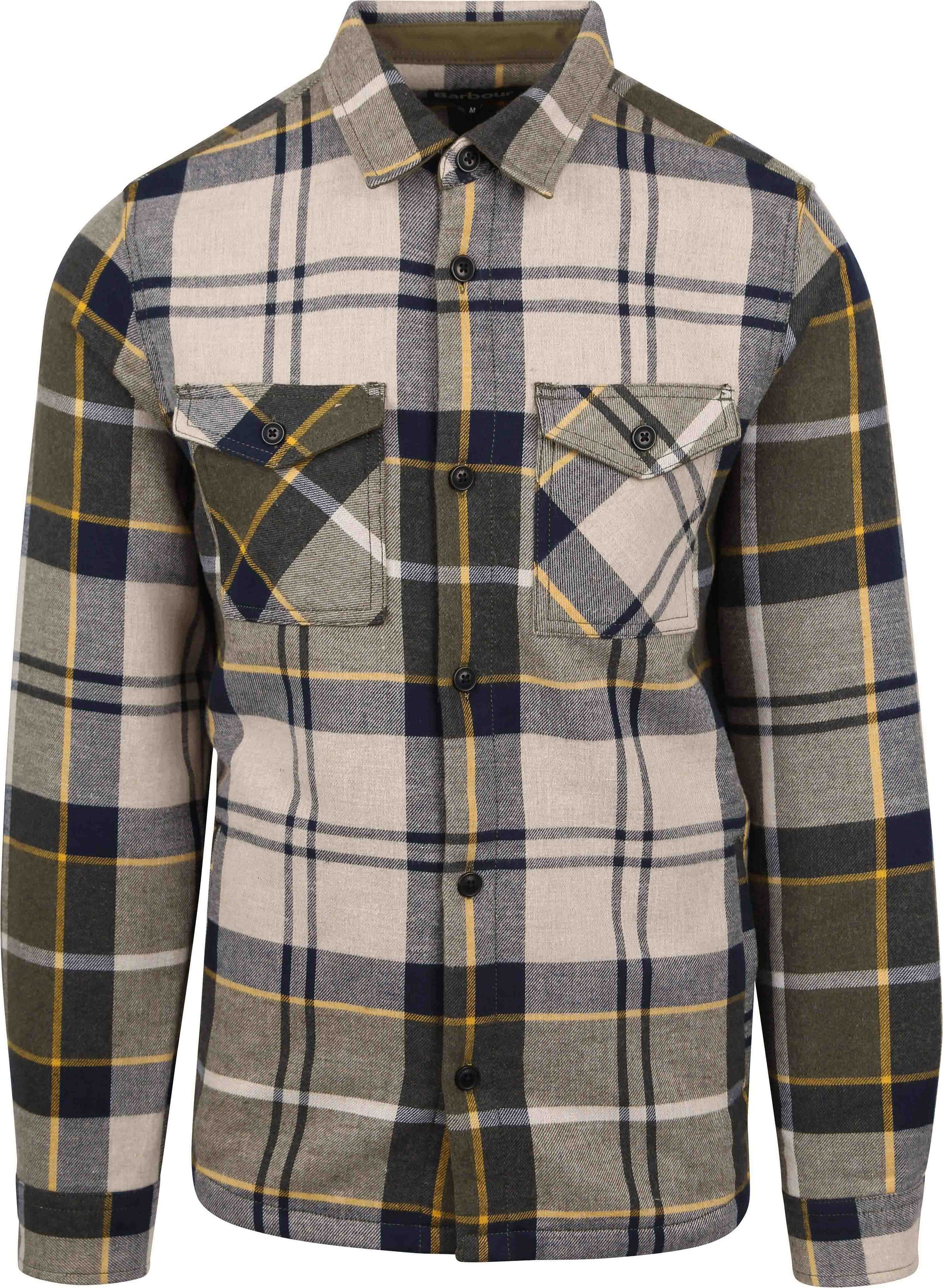 Barbour overshirt green online