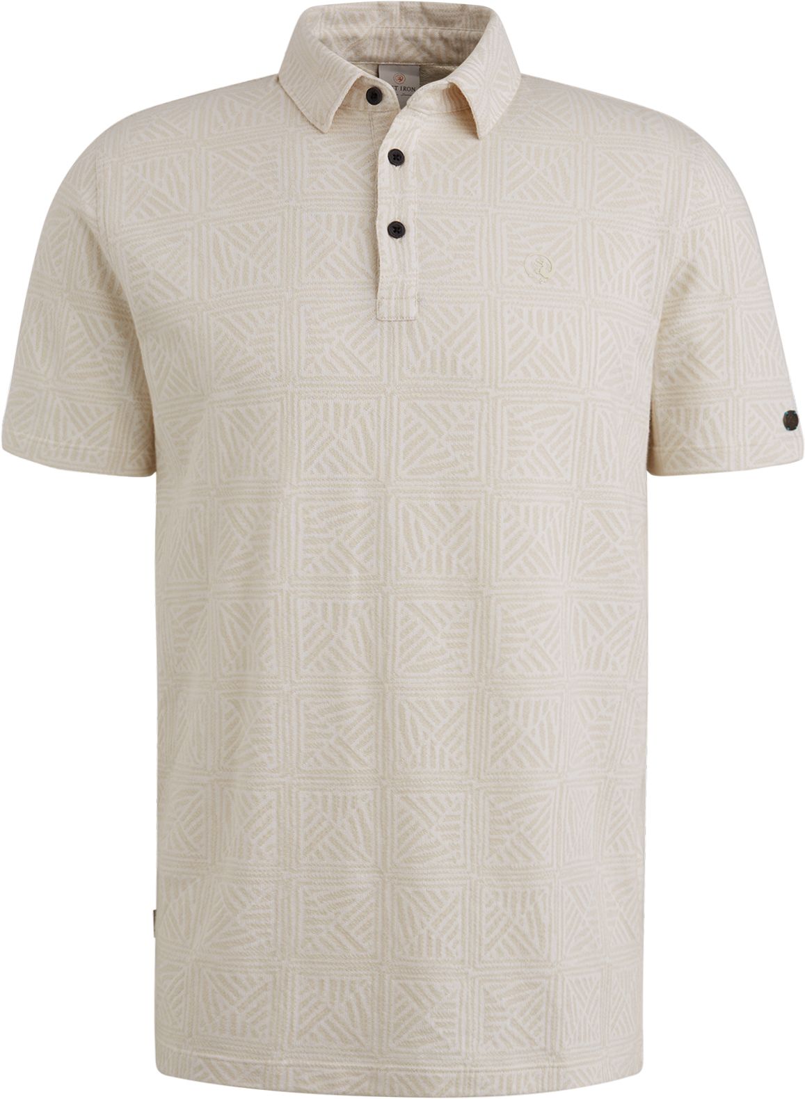 Cast Iron Polo Shirt Jacquard Print Ecru order online | CPSS2504893-7014 | Suitable Lithuania