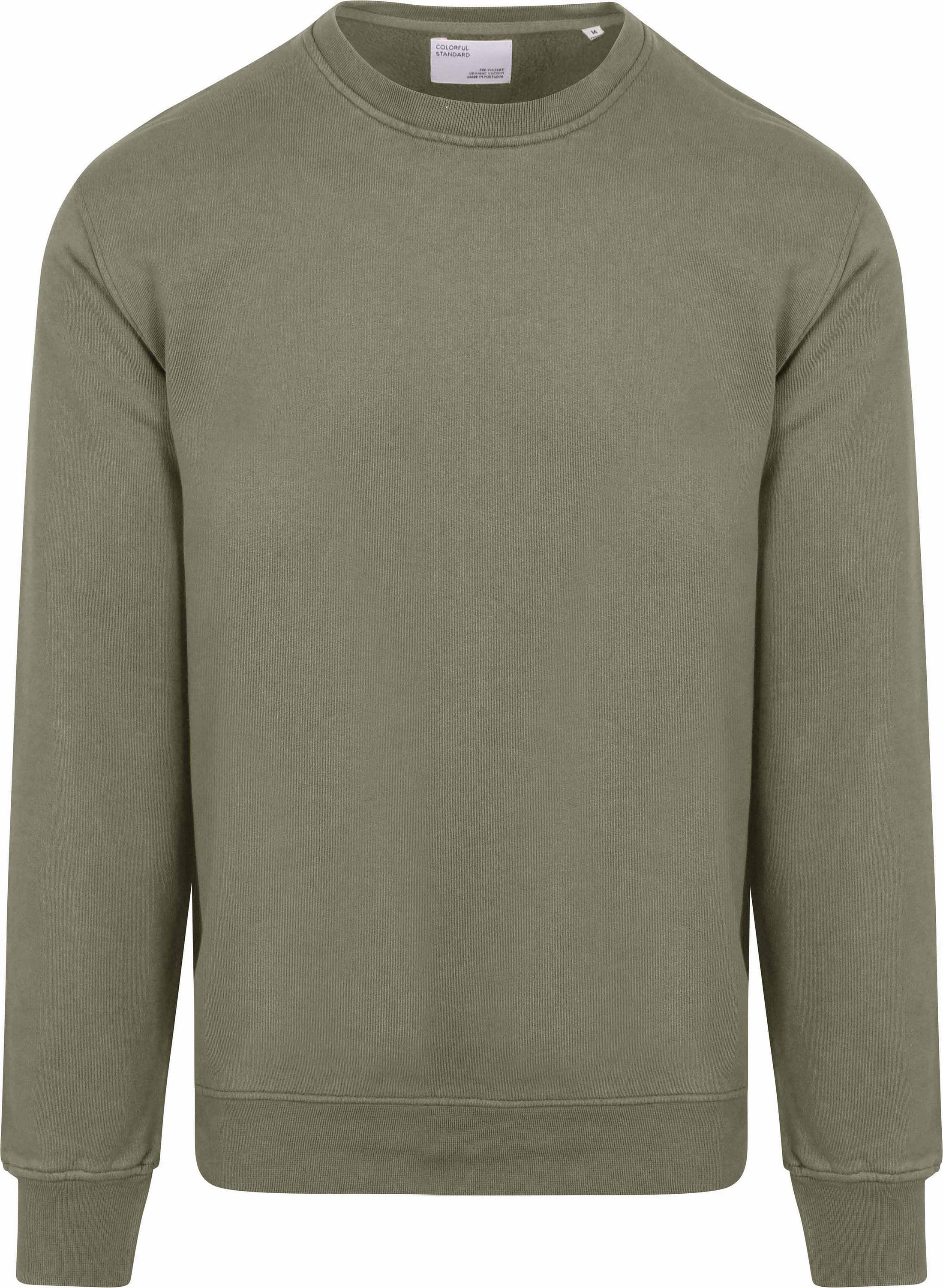 Colorful Standard Pull Organic Olive CS1005 Dusty Olive commander en ligne | Suitable
