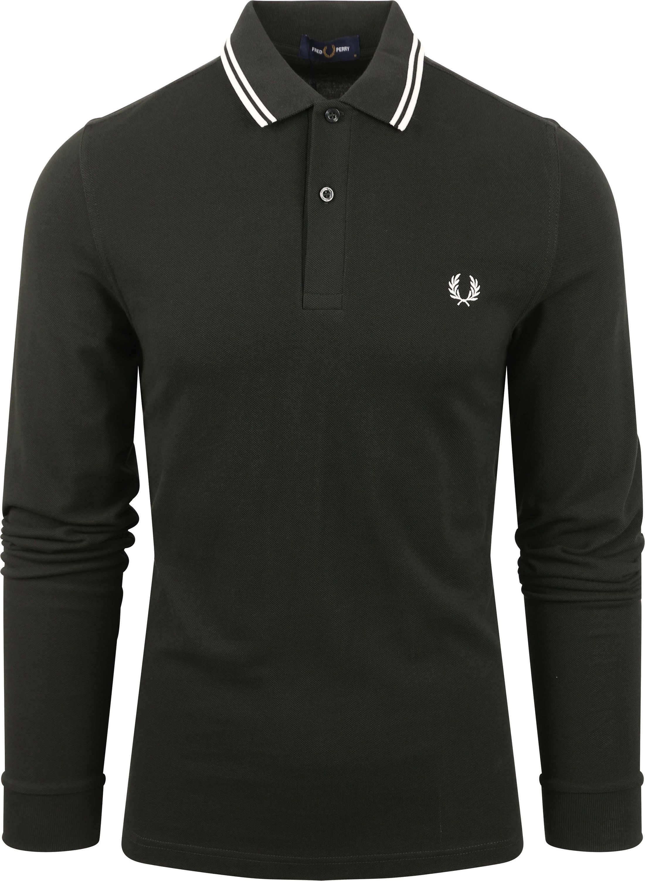 Fred Perry Langarm-Poloshirt Dunkelgrün T50 M3636-T50 kaufen | Suitable