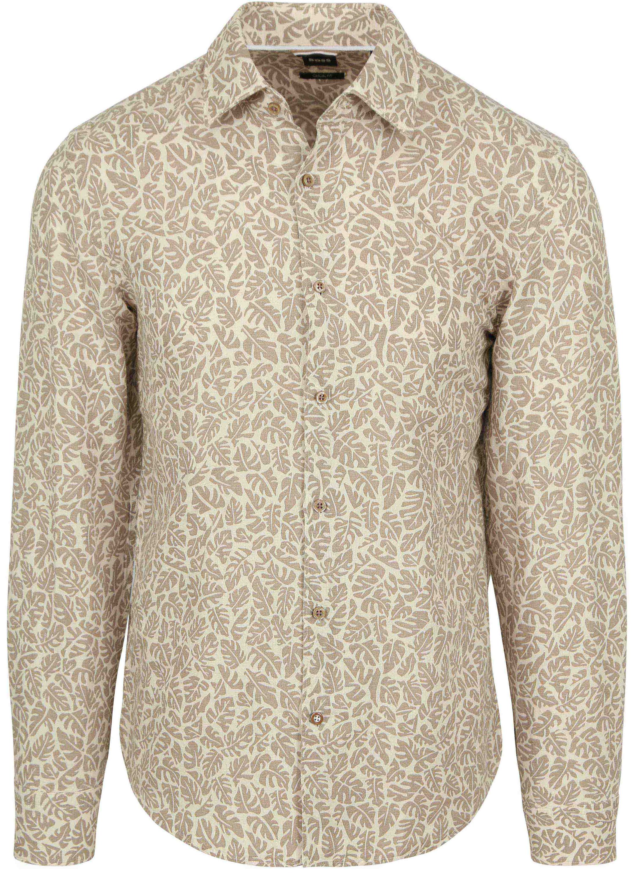 BOSS Hemd Leinen Druck Beige 50513648-255 kaufen | Suitable