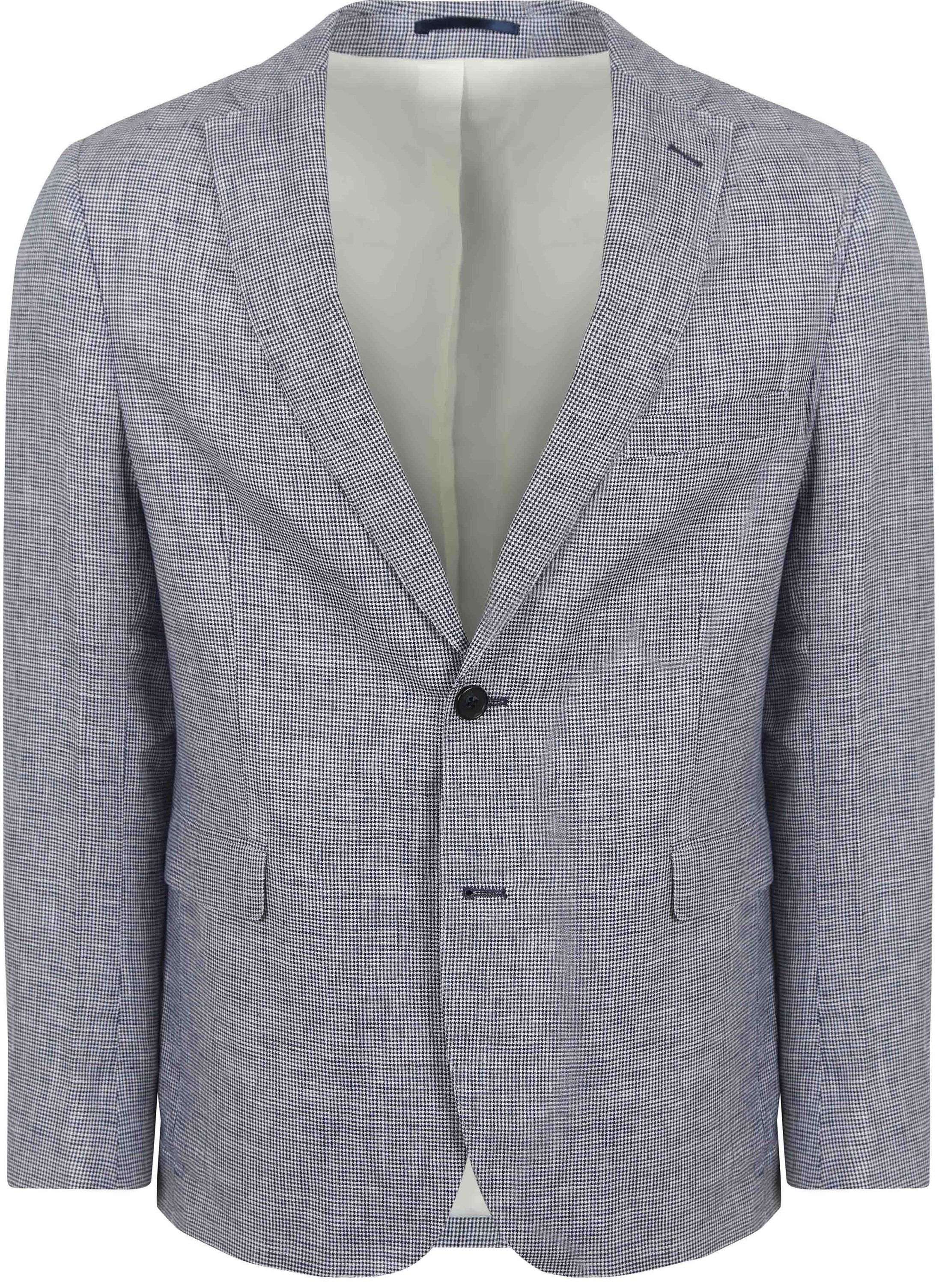 Suitable Blazer Pepita Leinen Blau BL-LIN-pepita-SS24-01 kaufen | Suitable