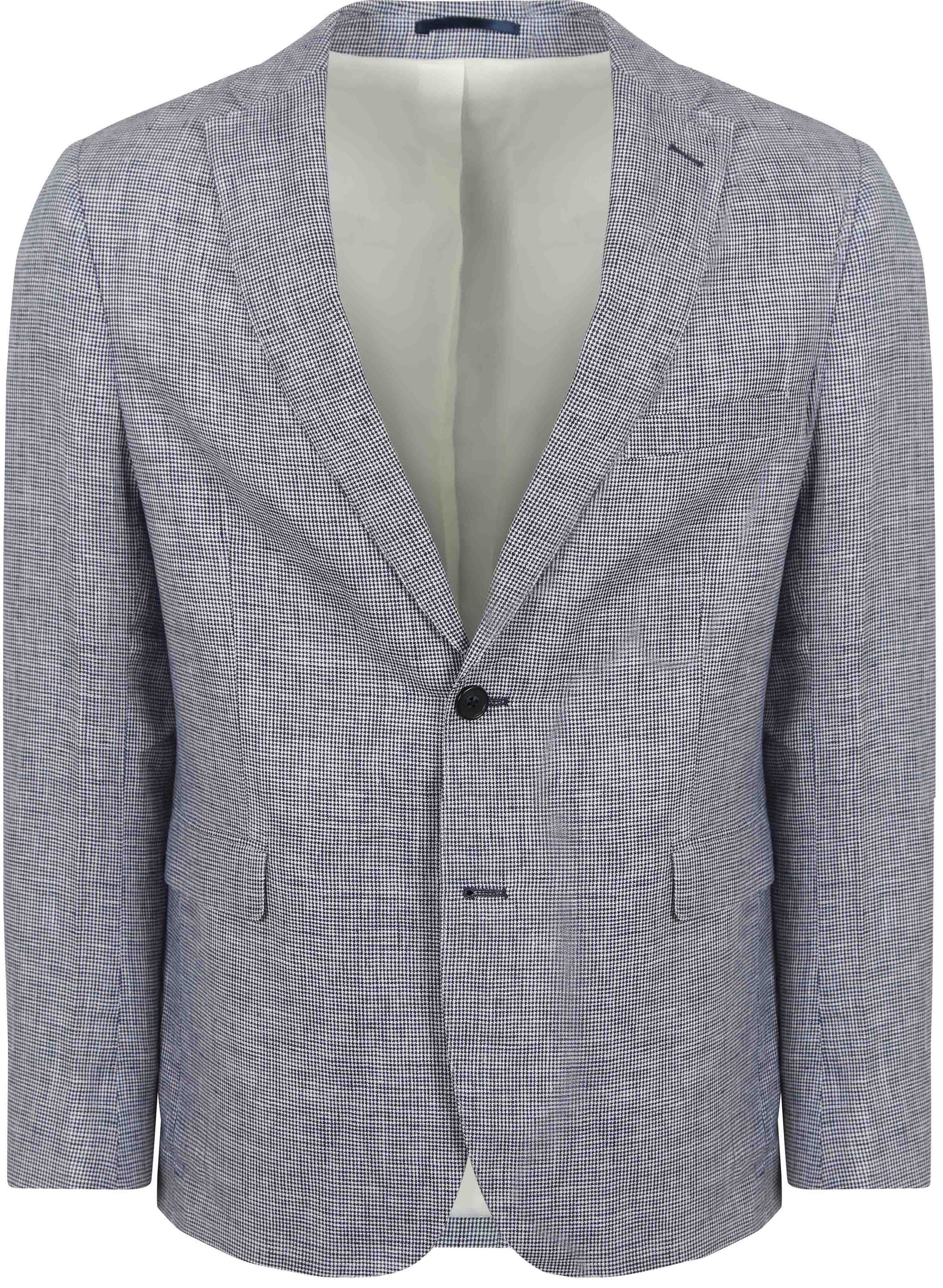 Suitable Blazer Pepita Linen Blue BL-LIN-pepita-SS24-01 order online | Suitable