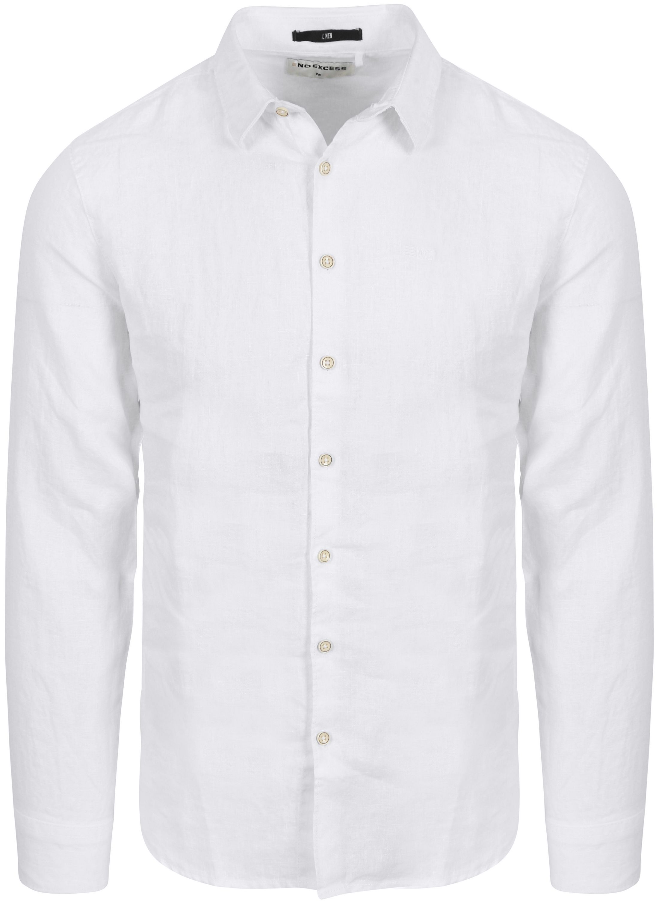 No Excess Shirt Linen White 23470213SN-010 order online | Suitable