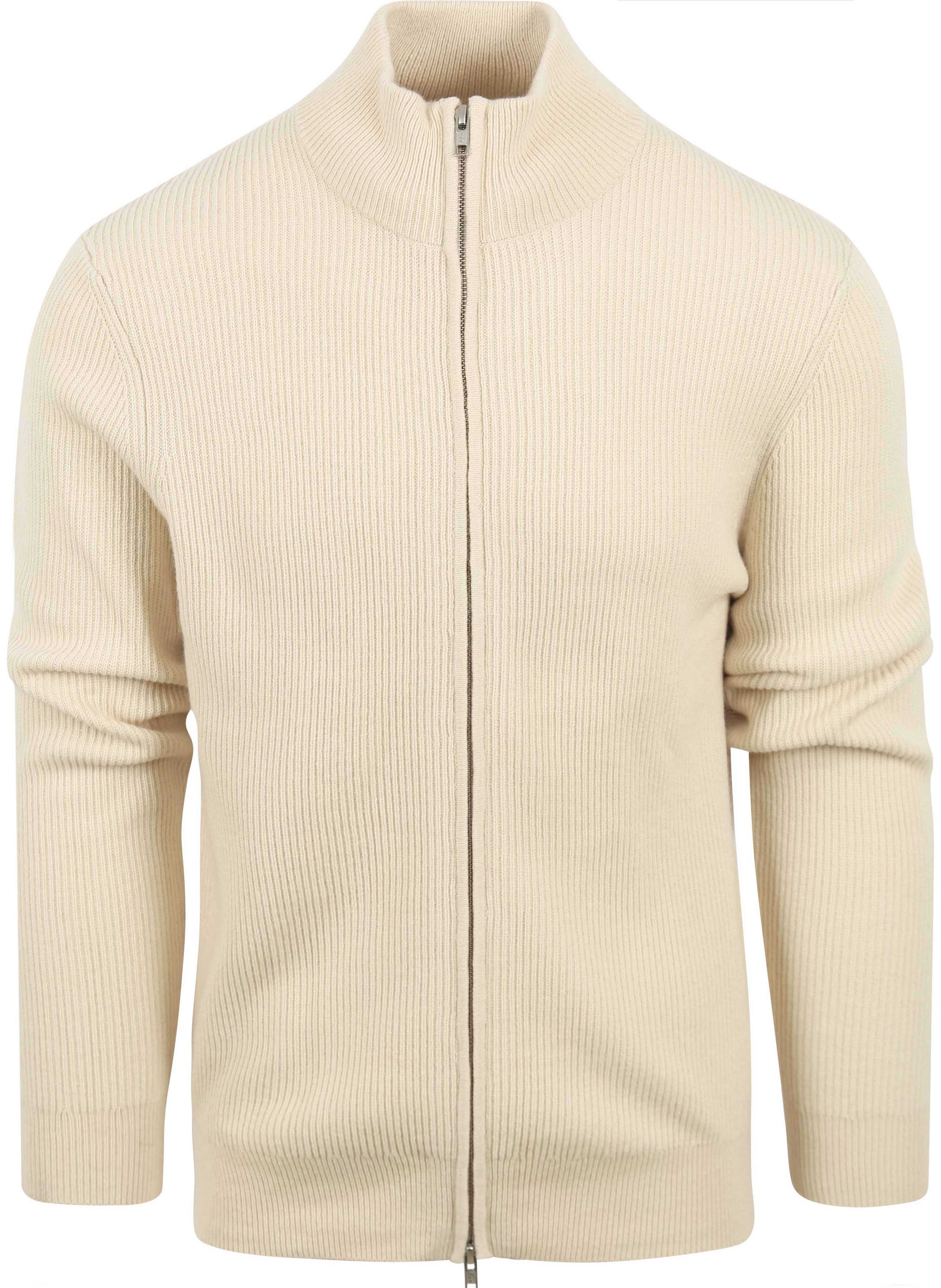 Profuomo Cardigan Wool Mix Ecru order online | PPUJ30027A-E | Suitable Norway