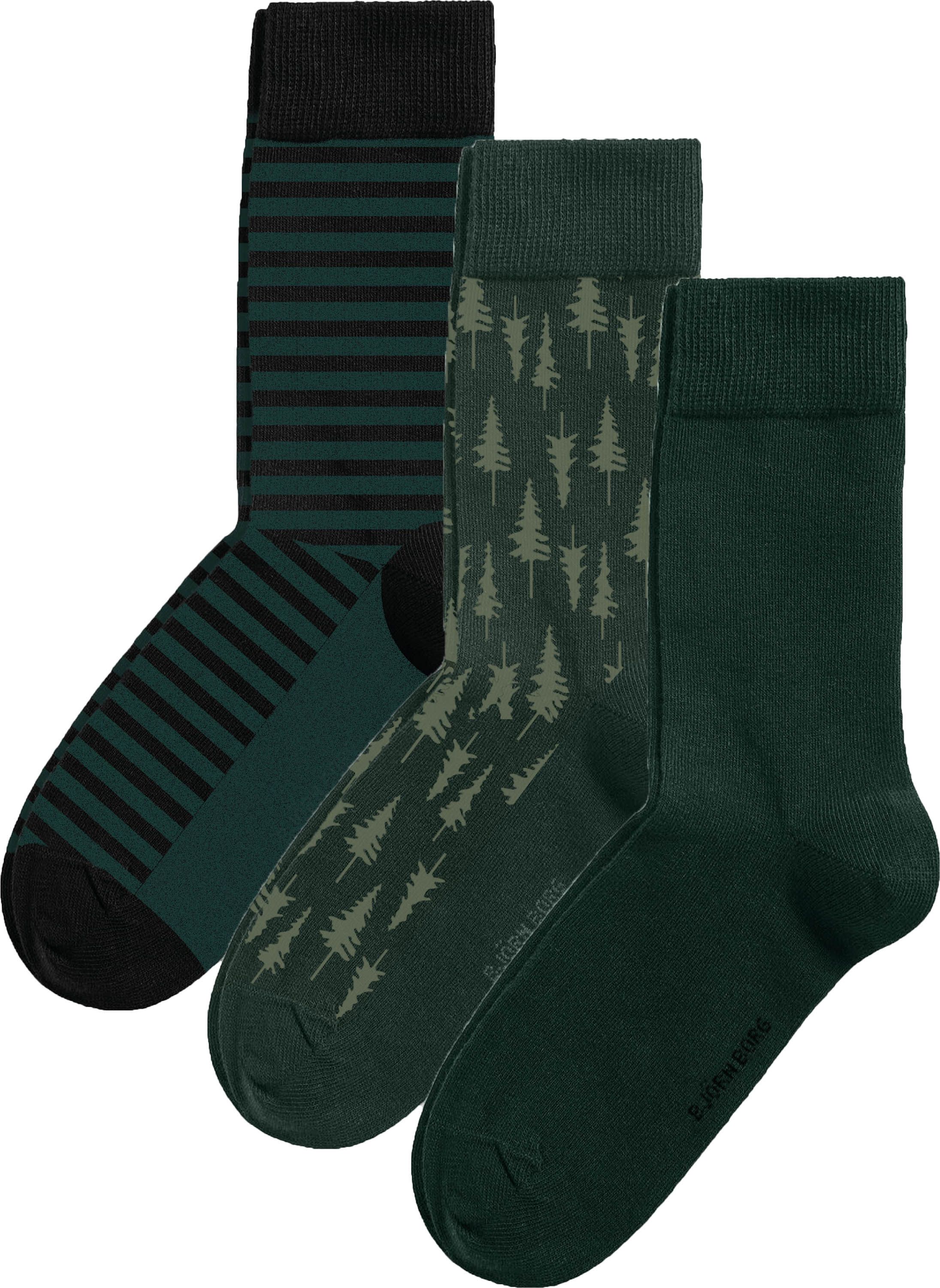 Bjorn Borg Core 3-Pack Socks Dark Dark Green Green size 41-46