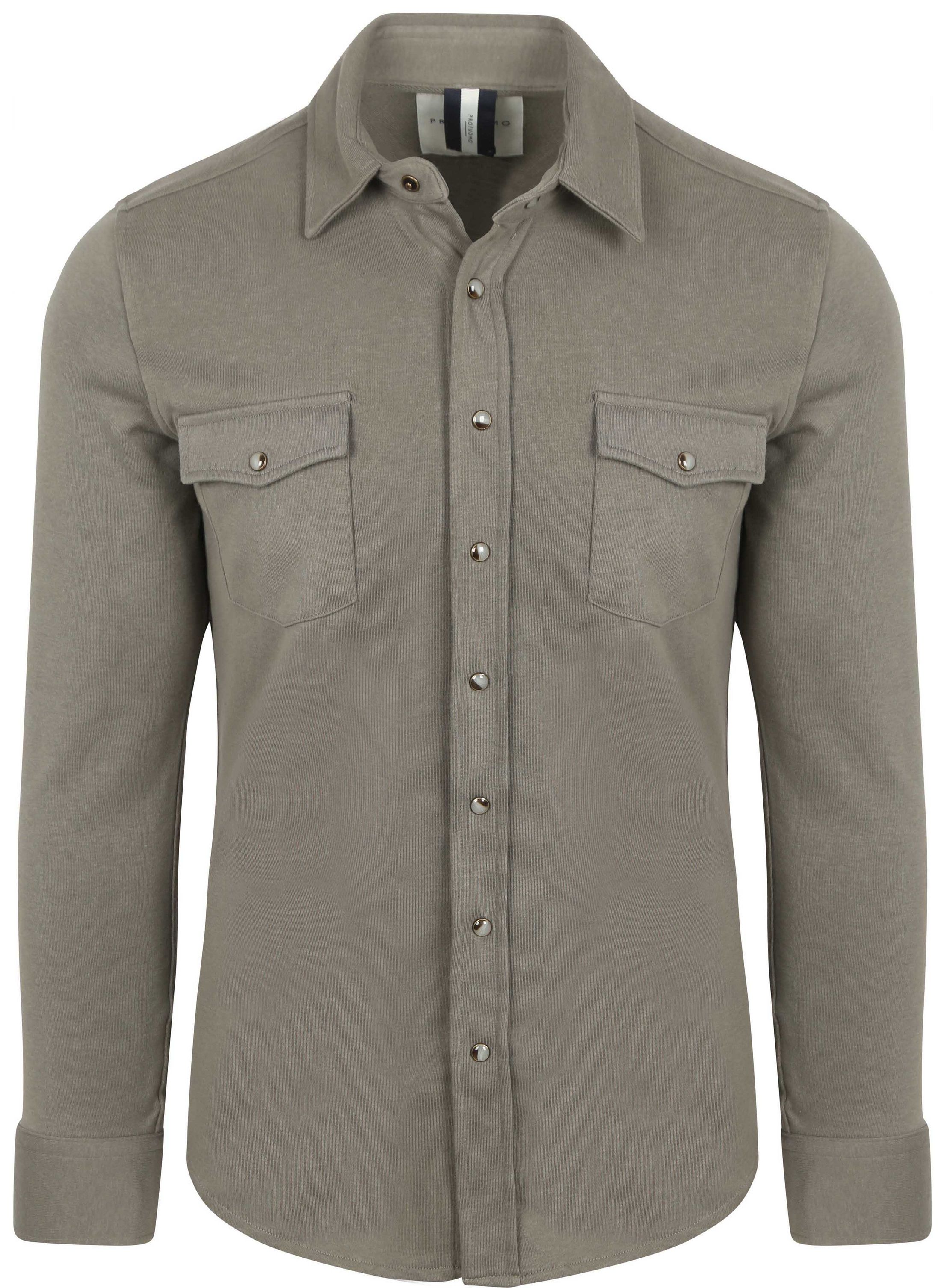 Profuomo Overshirt Western Jersey Olijfgroen PPWF10005G-Z kopen | Suitable