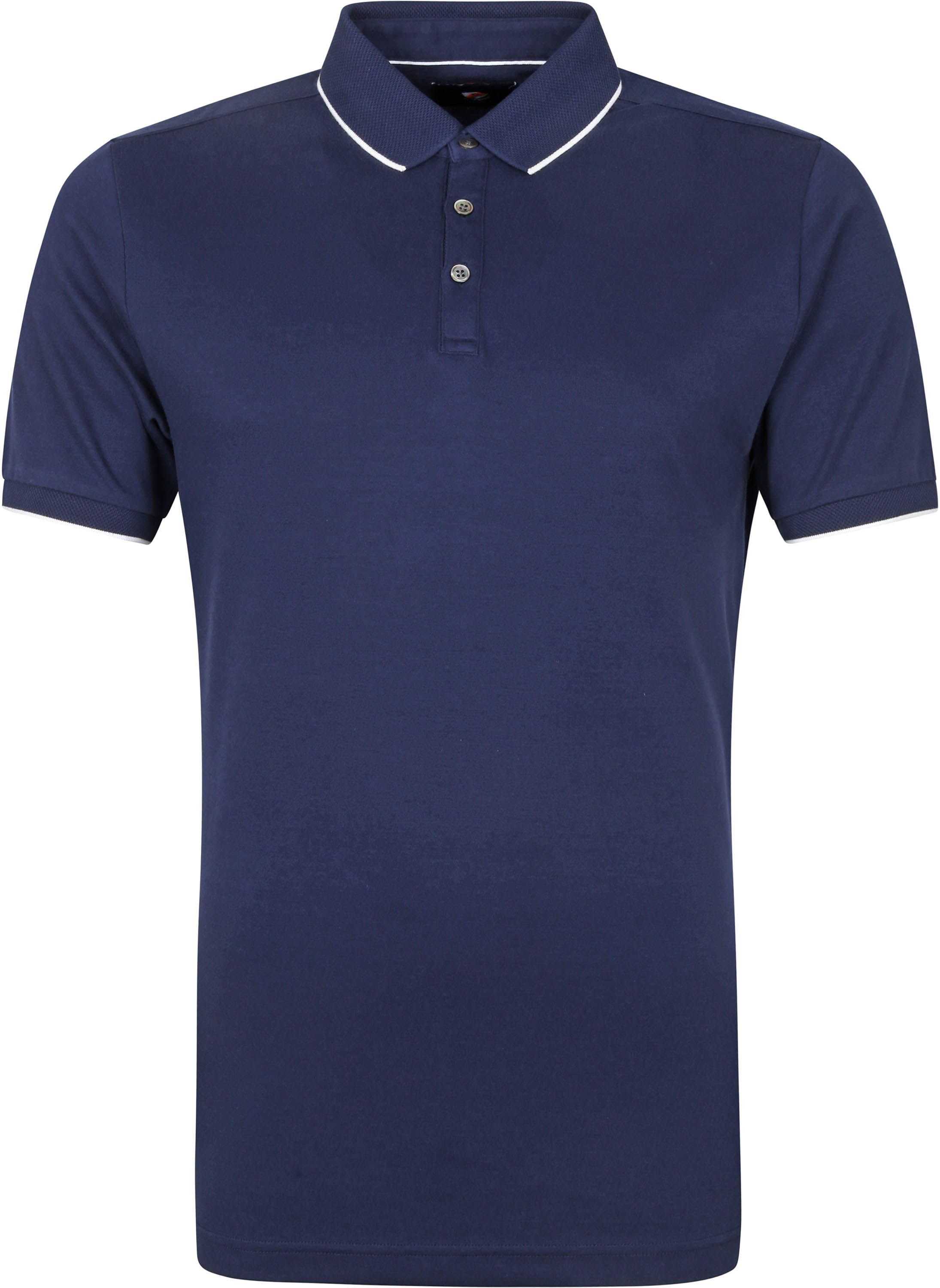 Suitable Polo Shirt Liquid Navy Dark Blue Blue size L