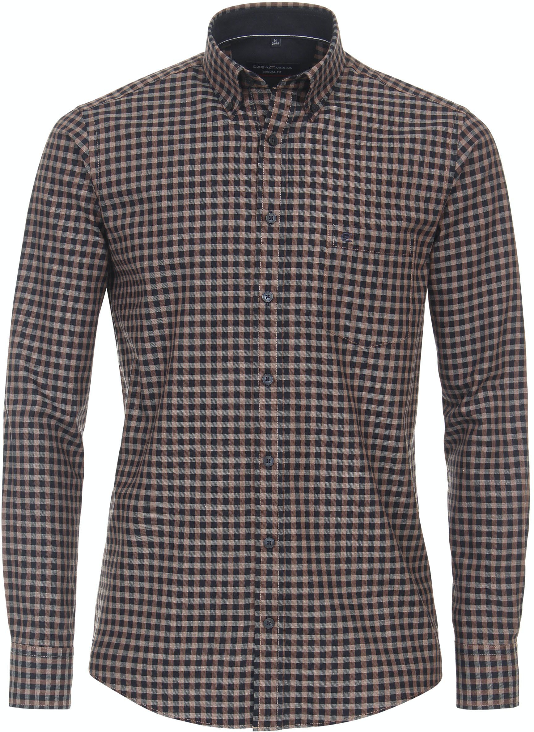 Casa Moda Casual Shirt Checks Brown order online | 434110700-200 | Suitable Norway