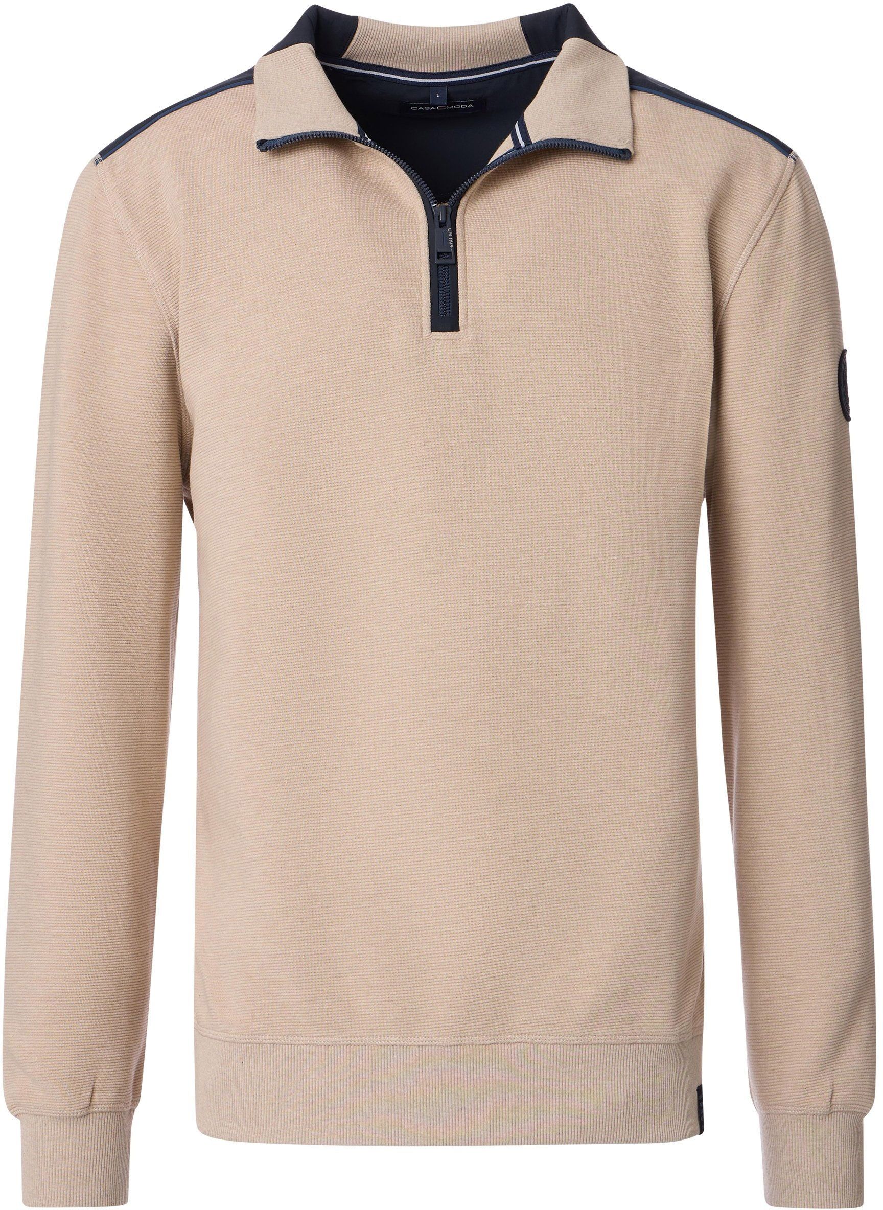 Casa Moda Pull Demi-Zip Sweat Beige 444303400-657 commander en ligne | Suitable