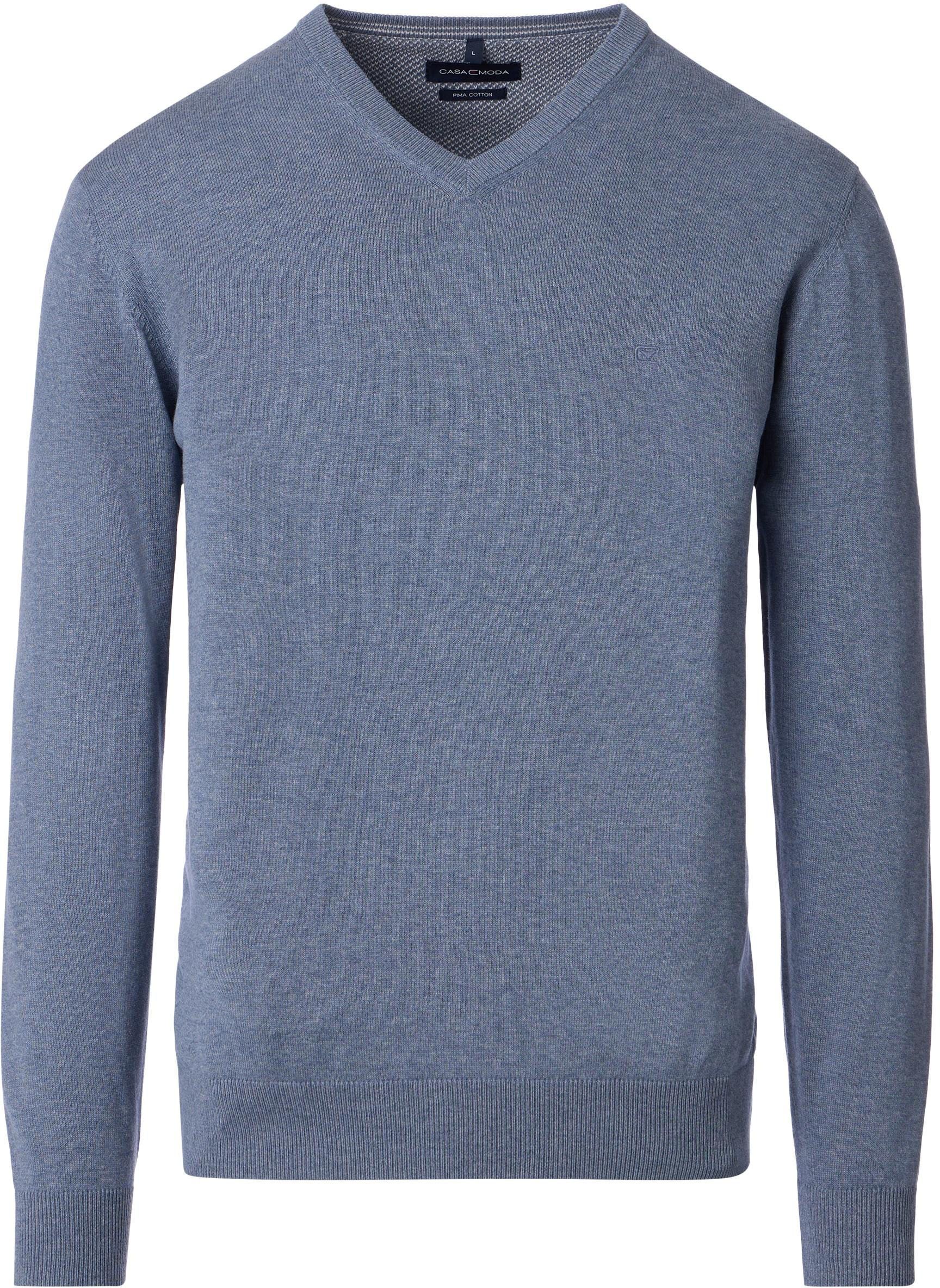 Casa Moda Pullover V-Neck Grey Indigo 004430-741 order online | Suitable