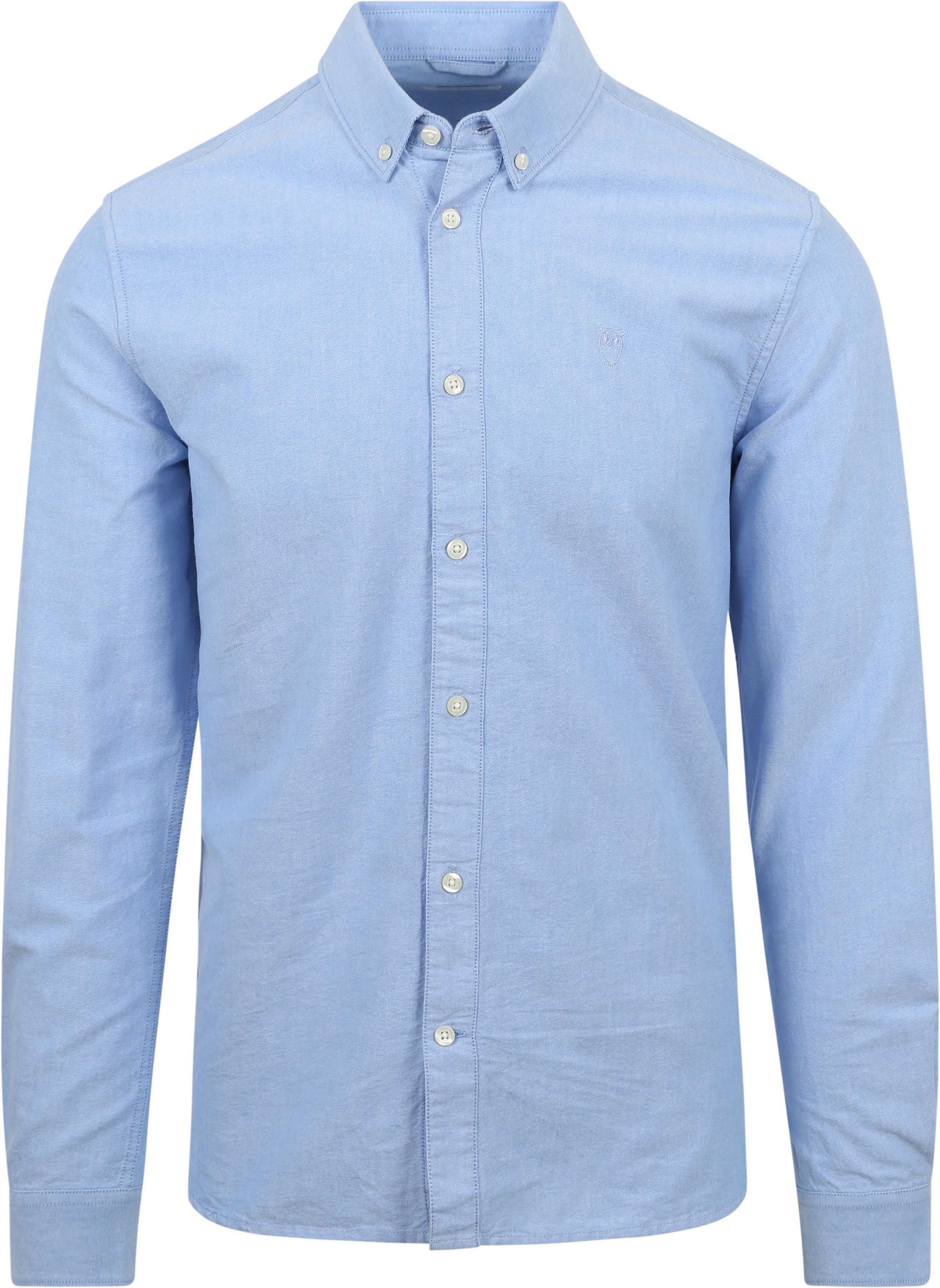 KnowledgeCotton Apparel Shirt Melange Light Blue 1090102 order online | Suitable