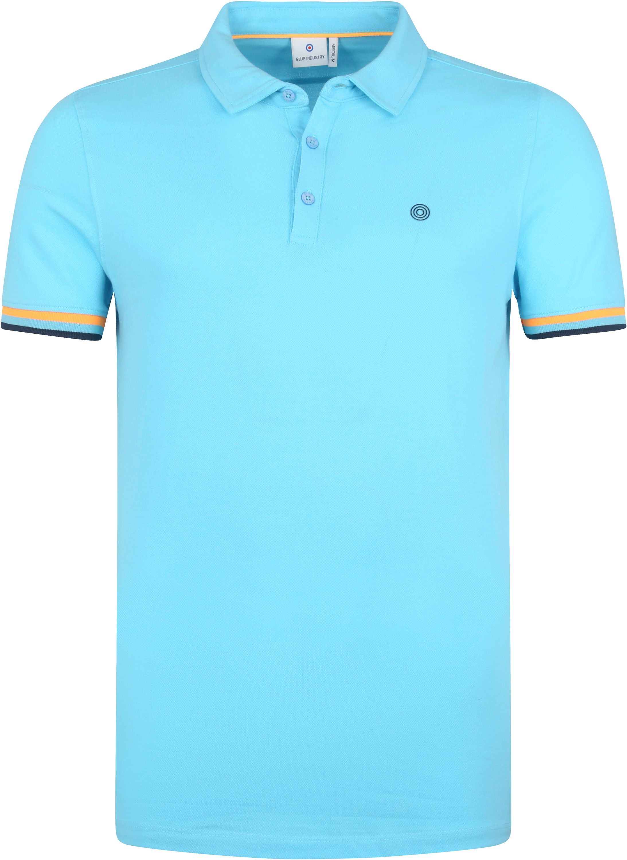 Industry Polo Shirt M80 Aqua Light blue Blue size L
