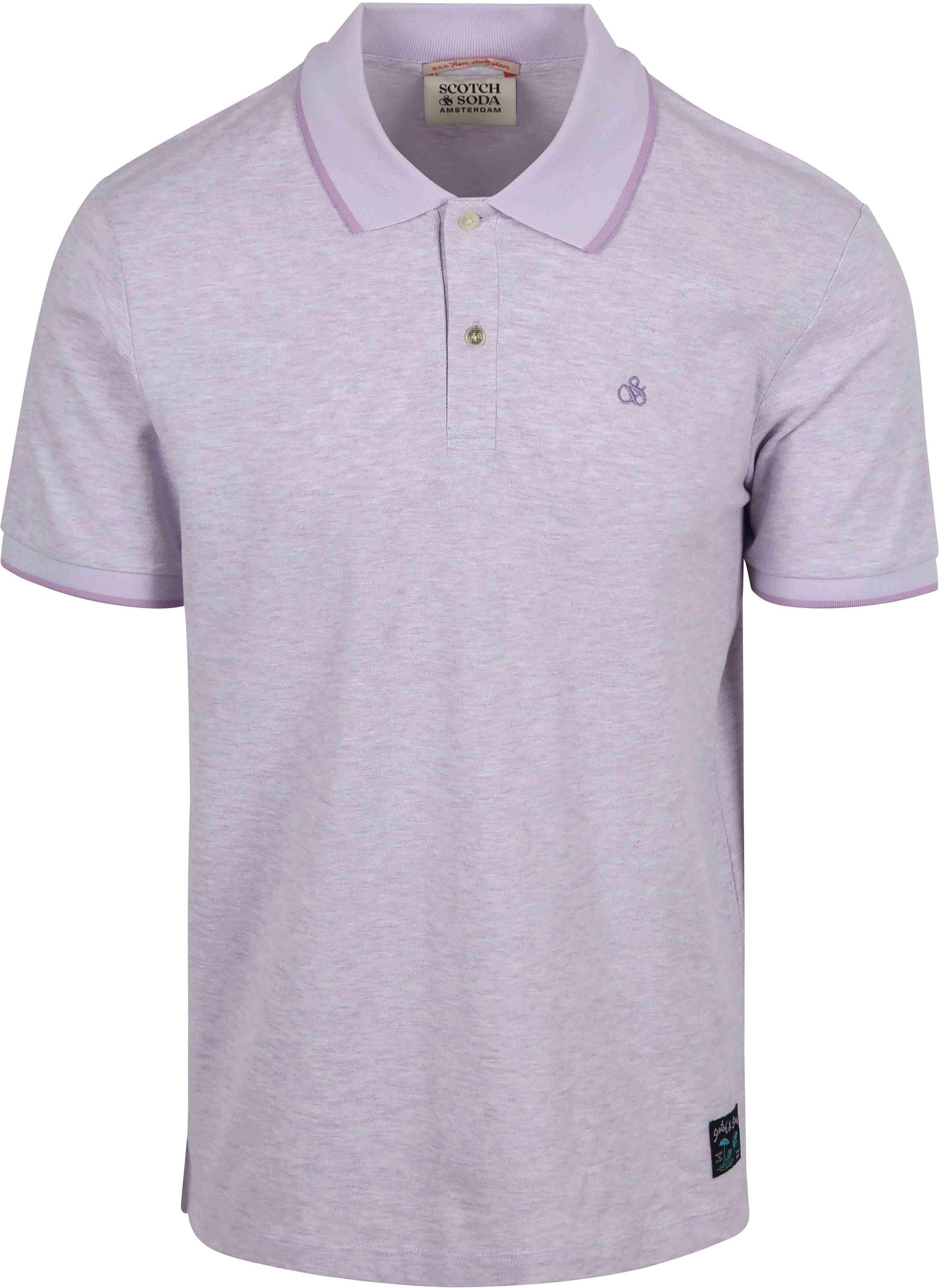 Scotch And Soda Melange Poloshirt Purple 180101-650 kaufen | Suitable