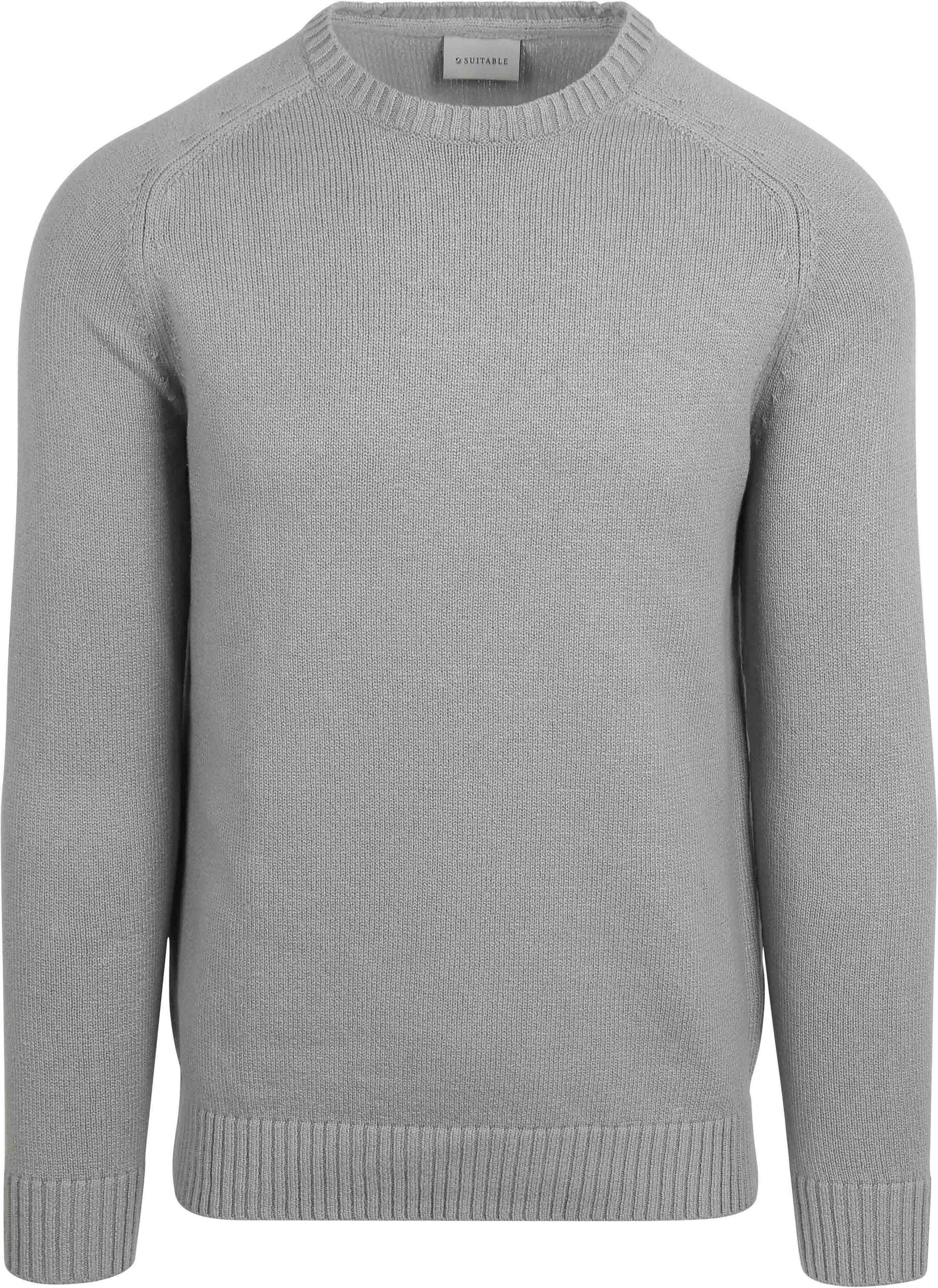 Suitable Pullover Raw Grey PU-O-RAW-25.03 FCD 39345 silver order online | Suitable