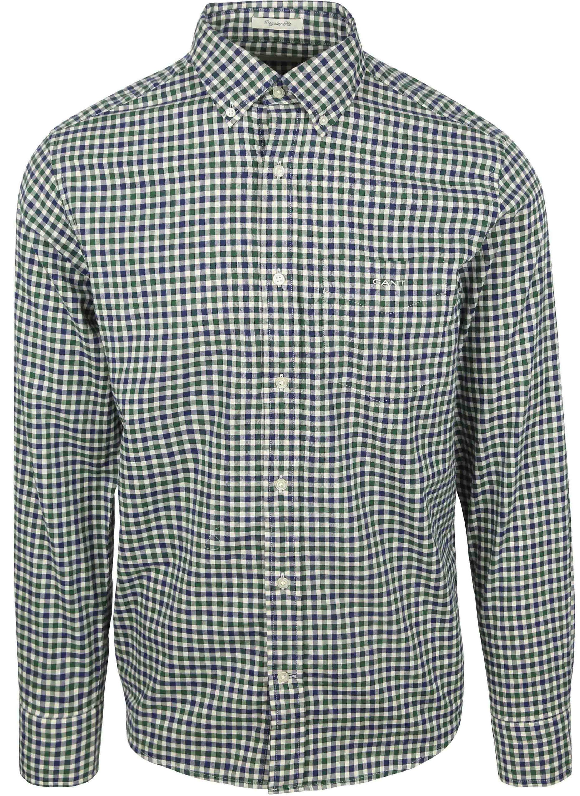 Gant Casual Shirt Twill Plaid Green order online | 3250233-338 | Suitable Spain