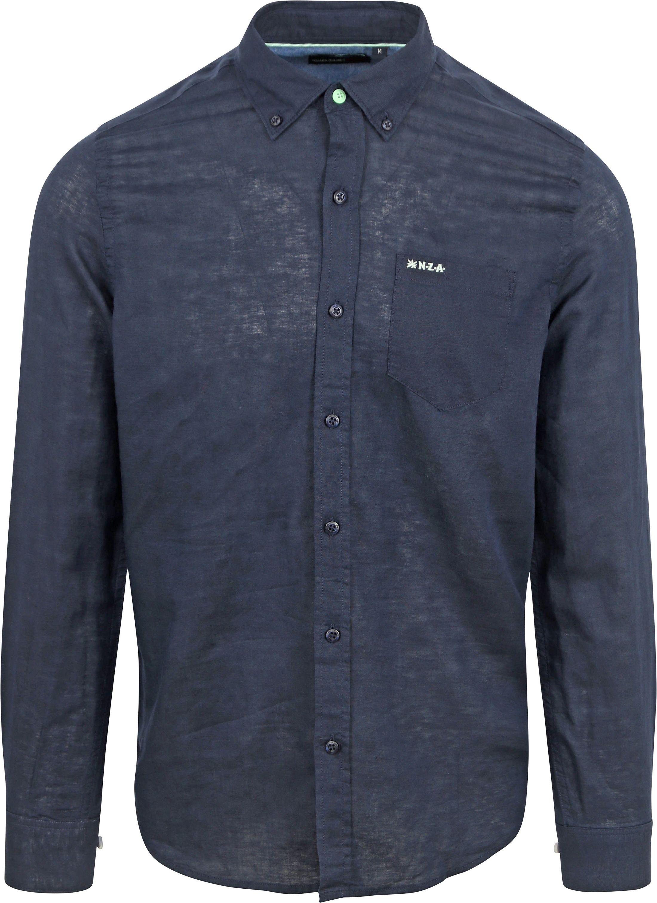 NZA Shirt Okarito Linen Navy order online | 24CN506-1616 | Suitable Lithuania
