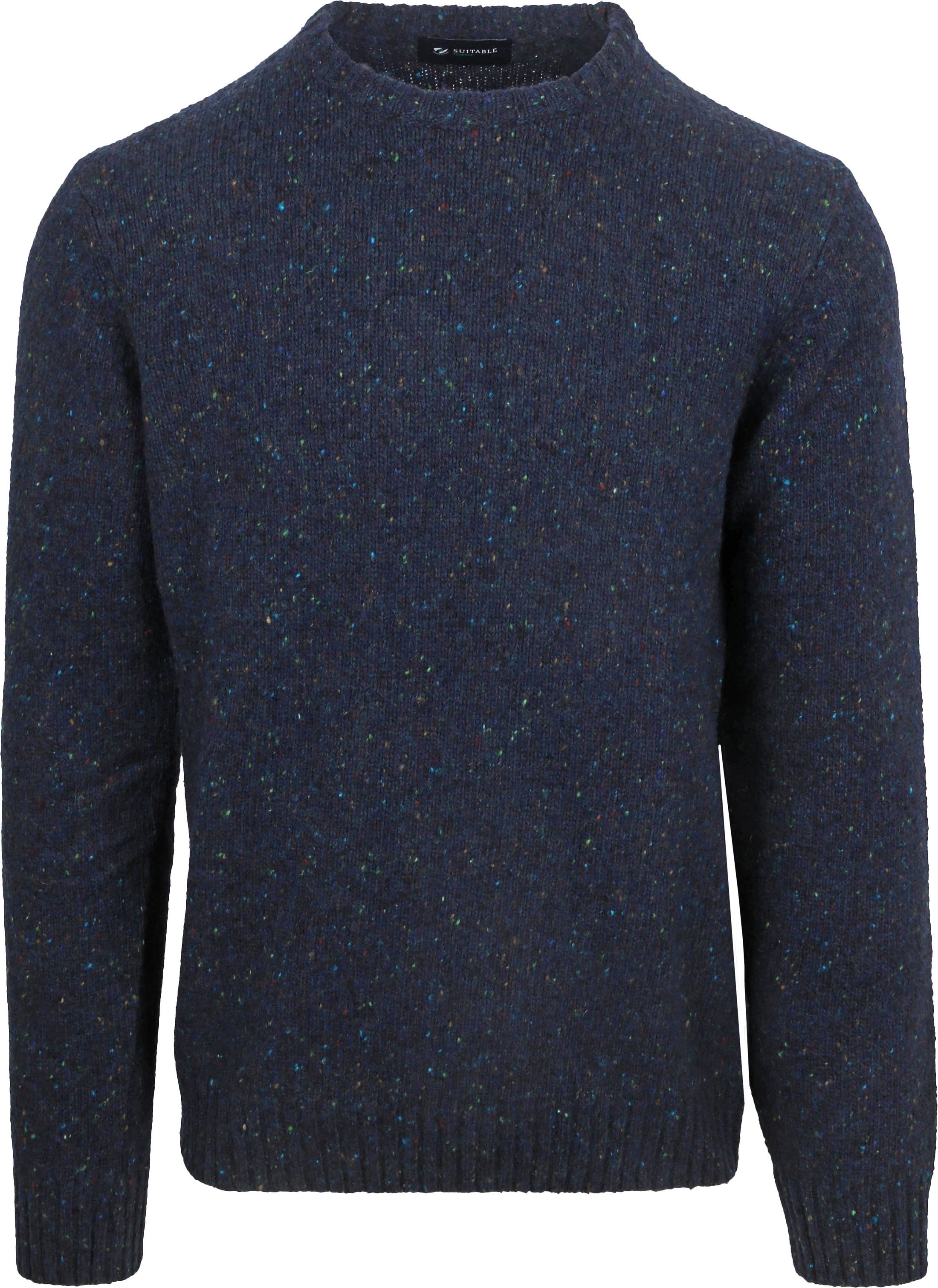 Suitable Pullover Tweed Wool Blend Navy PU-RSP-WOCR-24 Navy kaufen | Suitable