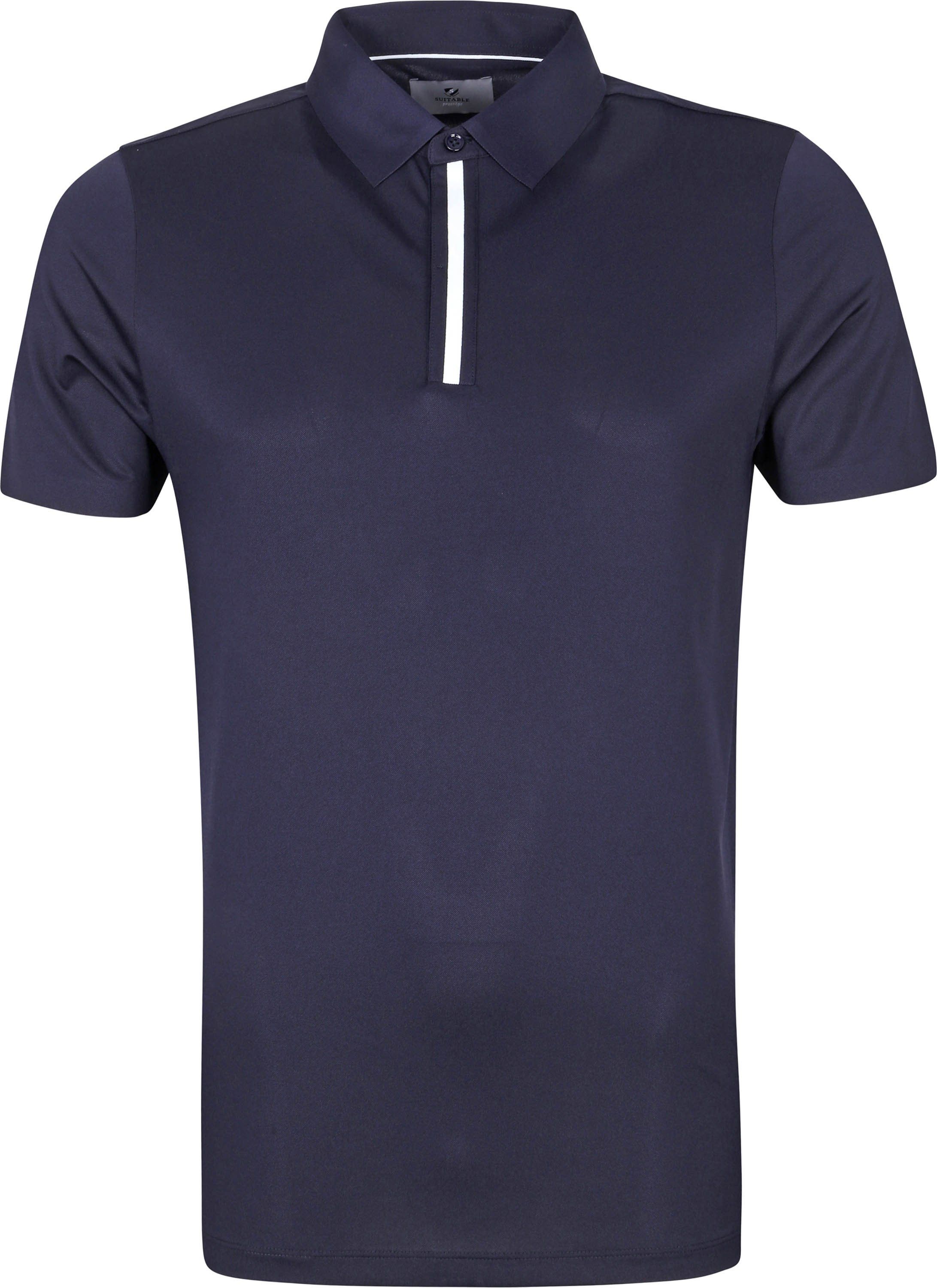 Suitable Prestige Iggy Polo Shirt Navy Dark Blue Blue size L