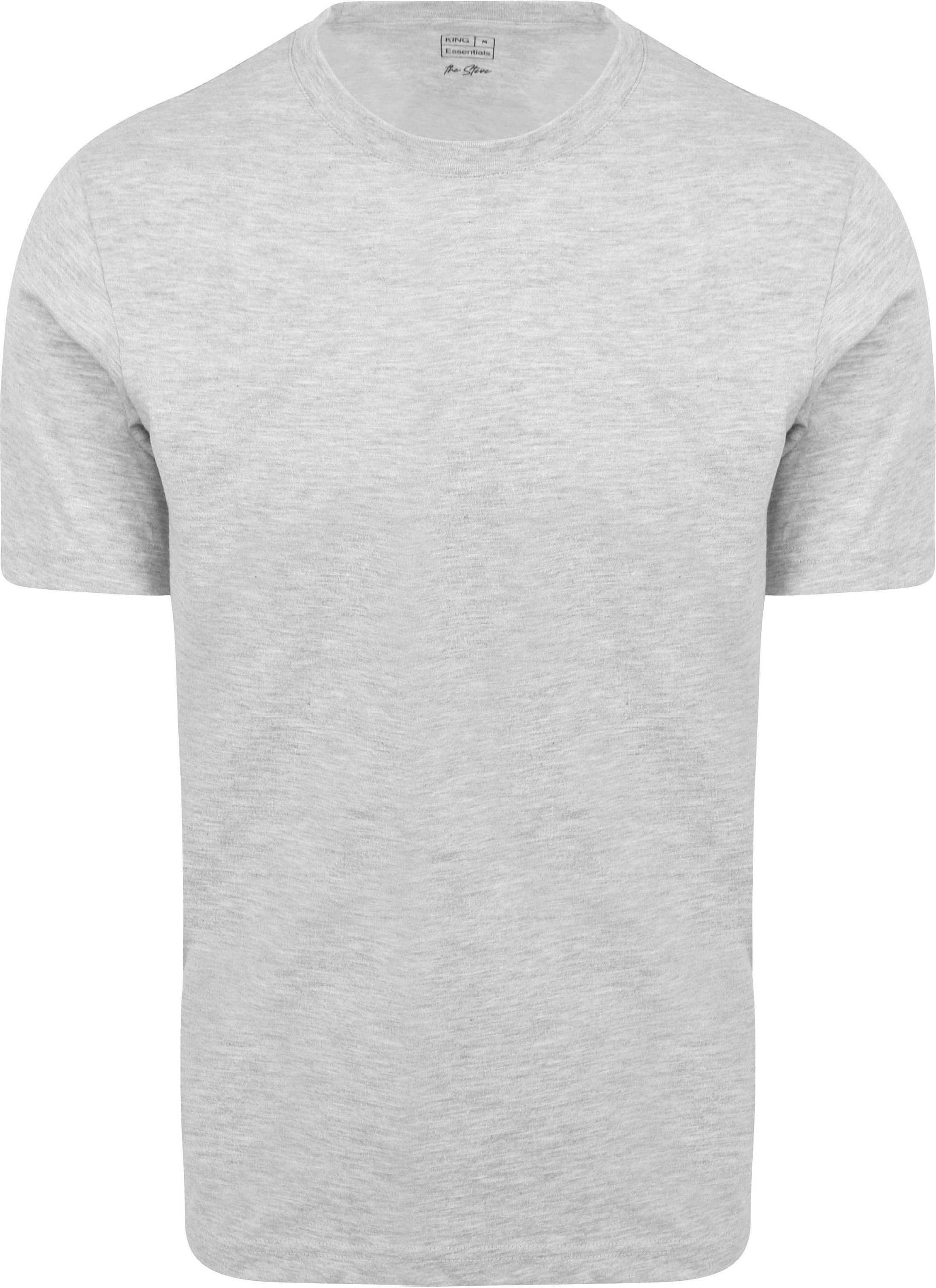 King Essentials The Steve T-Shirt Grijs KM111010001-C001H kopen | Suitable