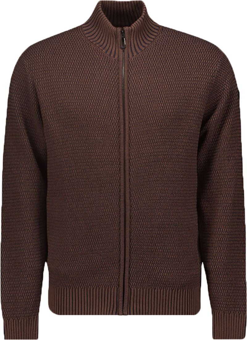No Excess Cardigan Zipper Brown 21230964-040 order online | Suitable