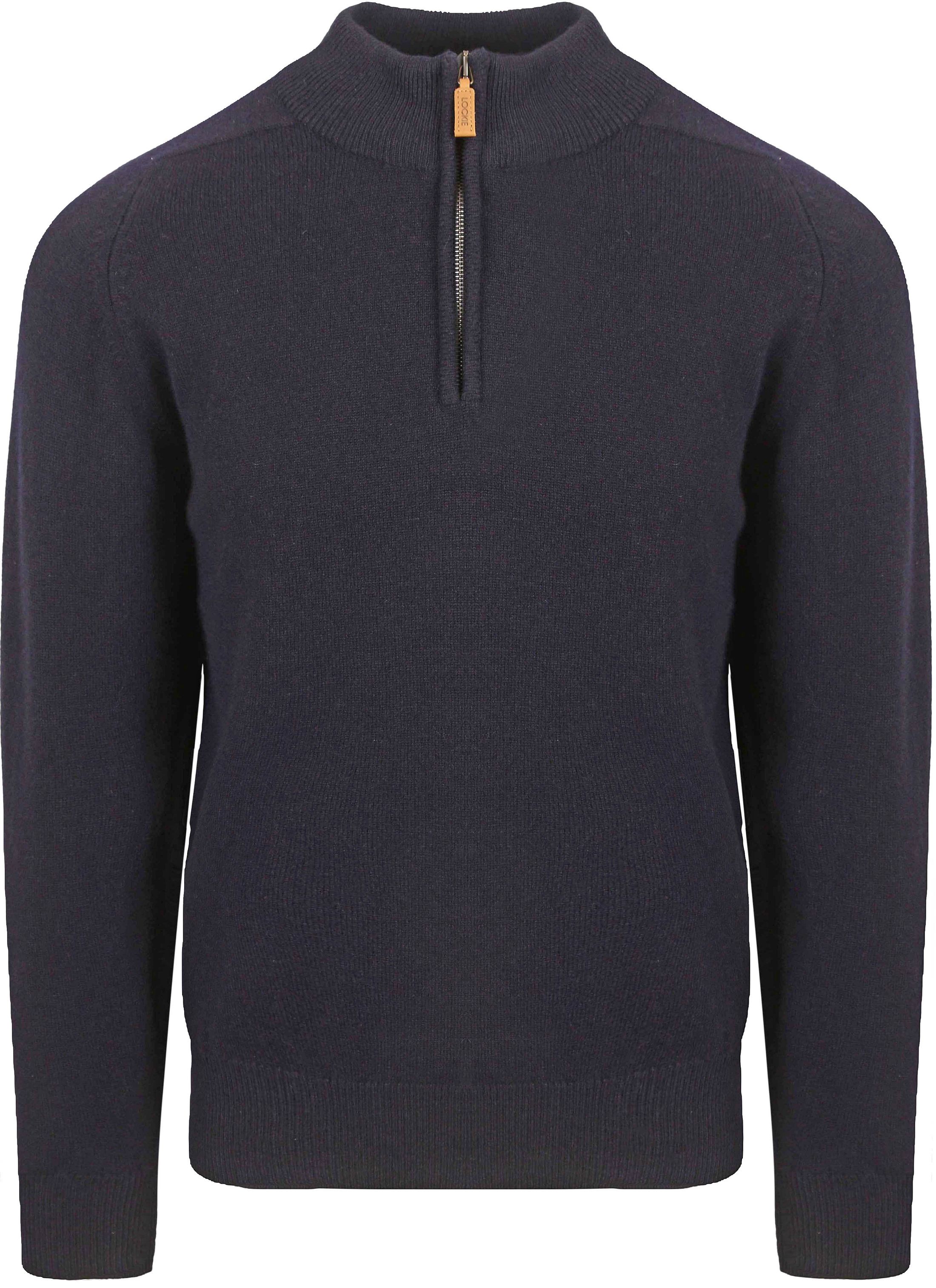 William Lockie Half Zip Pullover Lambswool Navy 7096DZ-11 Navy order online | Suitable