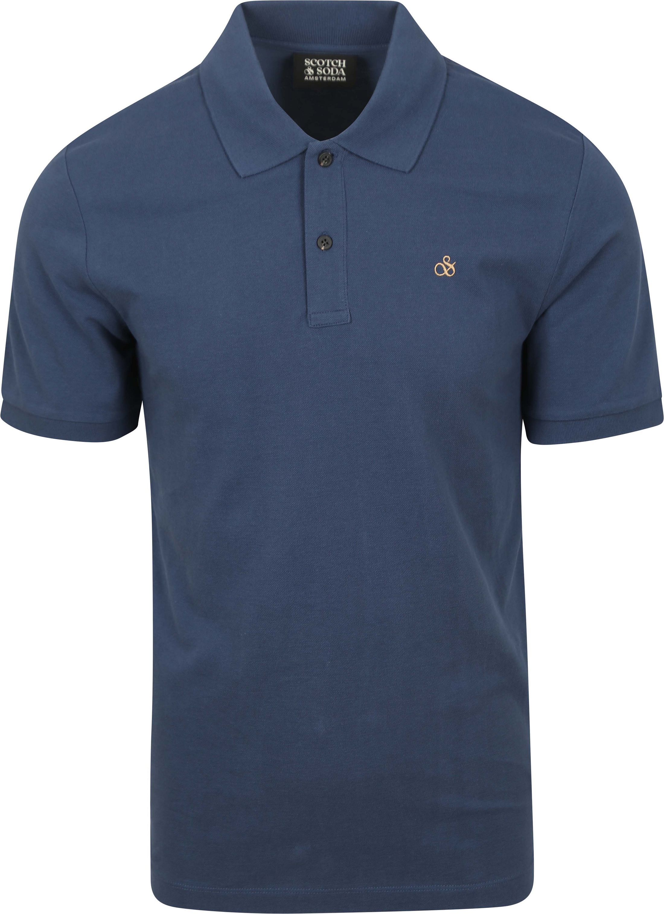 Scotch And Soda Core Piqué Polo Shirt Dark Blue 180097-401 order online | Suitable
