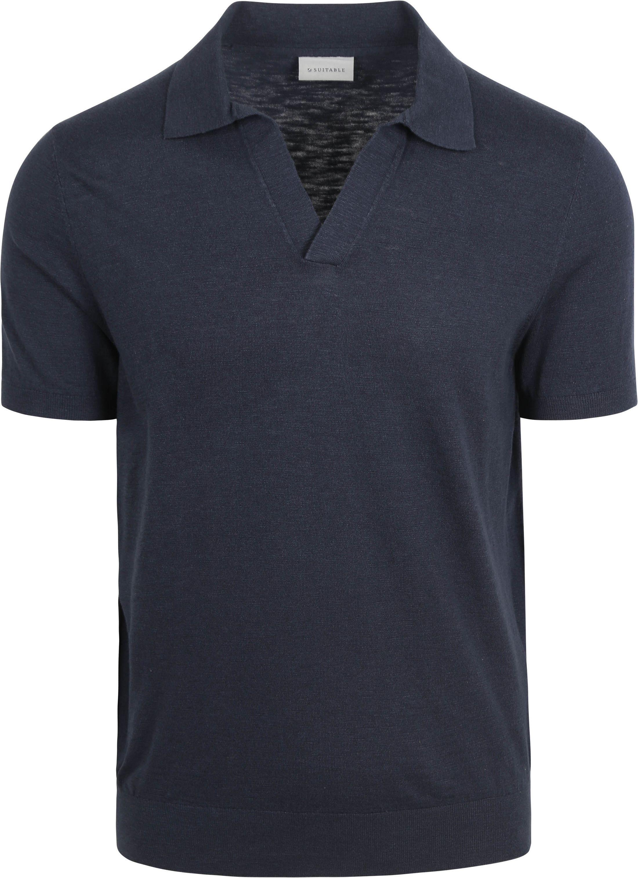 Suitable Polo Shirt Riva Linen Navy order online | PO-RI-LI-25.04 39339 navy | Suitable Lithuania