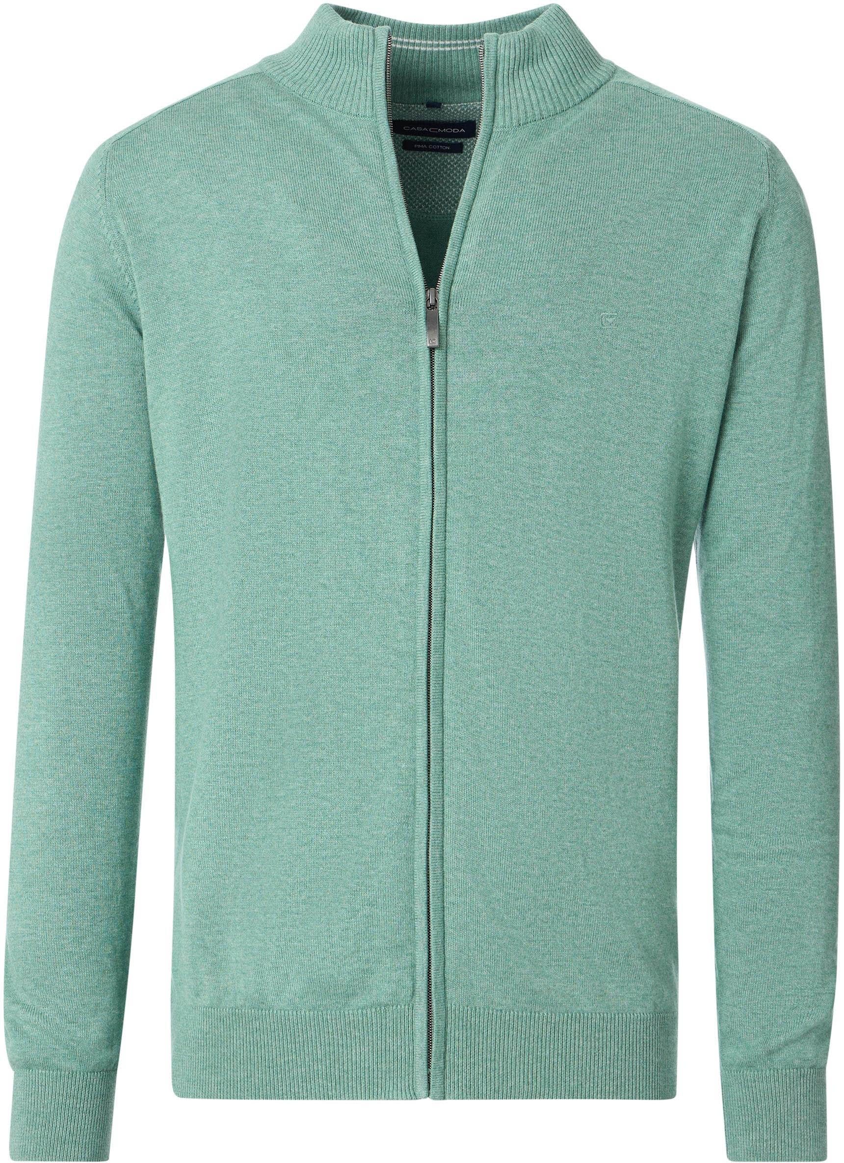 Casa Moda Vest Zip Lichtgroen 004450-369 kopen | Suitable
