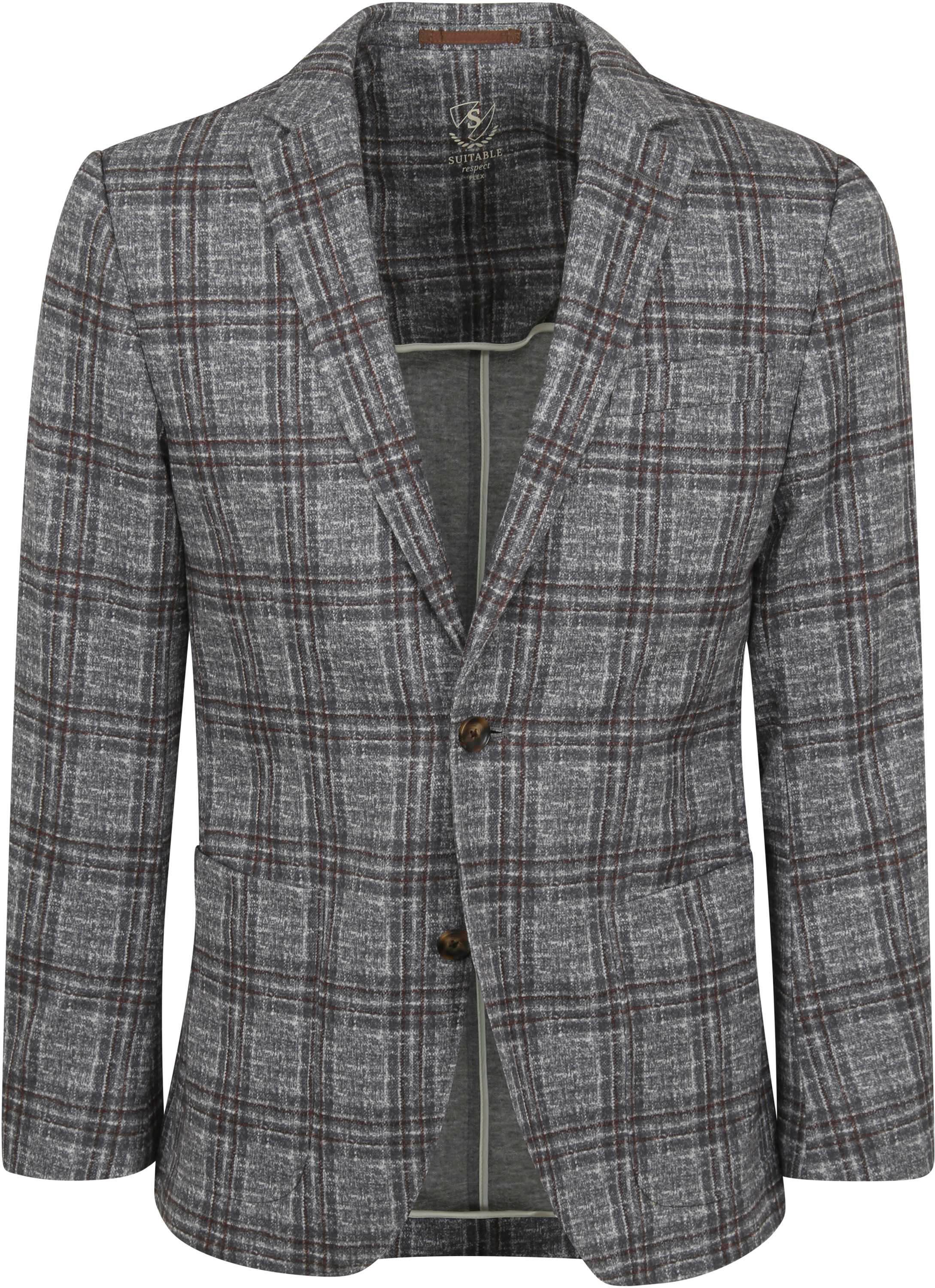Suitable Respect Sports Jacket Fame Jersey Plaid Flex Grey order online | SPE223038FA62ST-940 | Suitable Spain