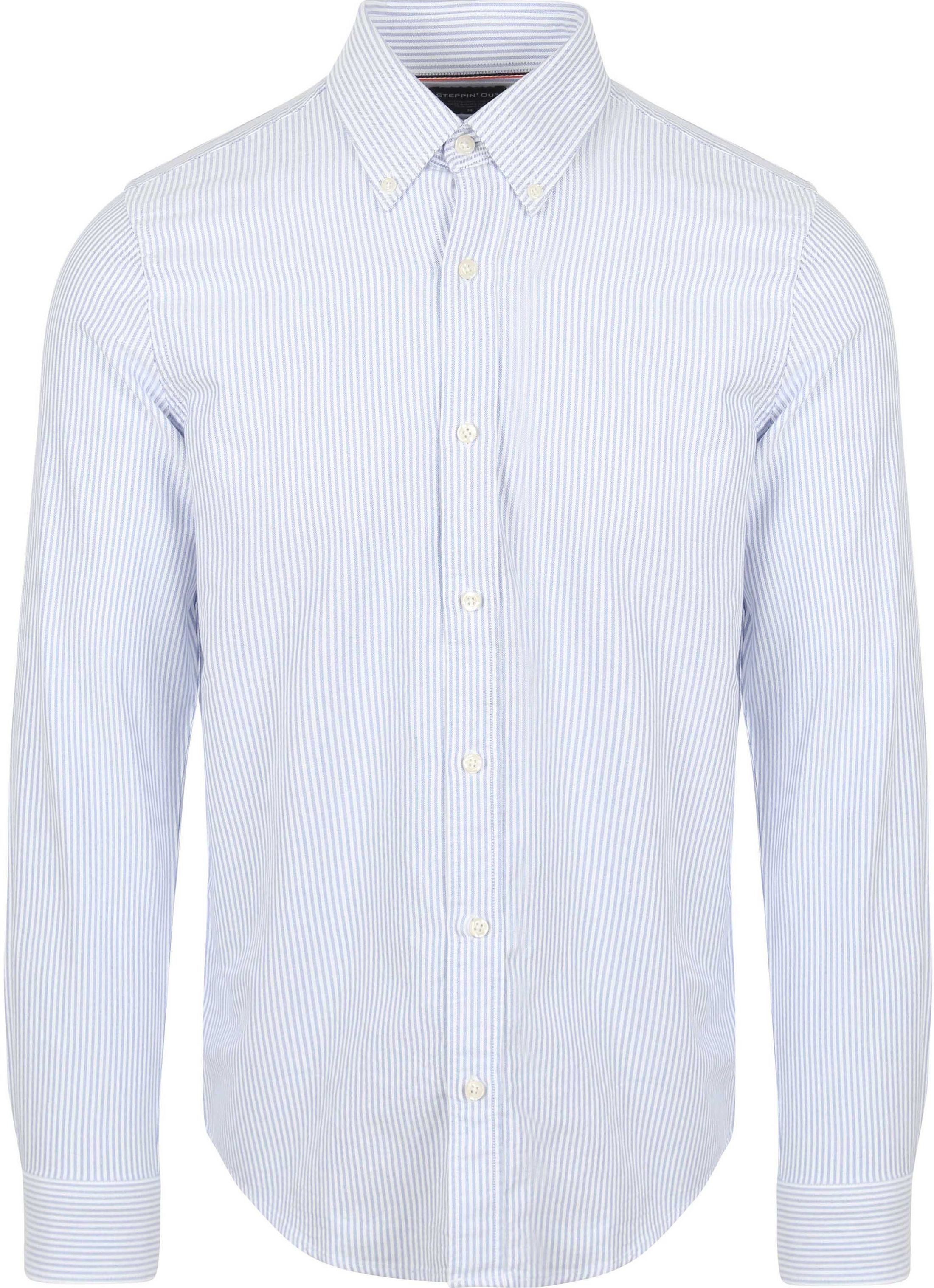 Steppin' Out Shirt Oxford Stripes Light Blue order online | SH-OXF-STEP-24.04 | Suitable Lithuania