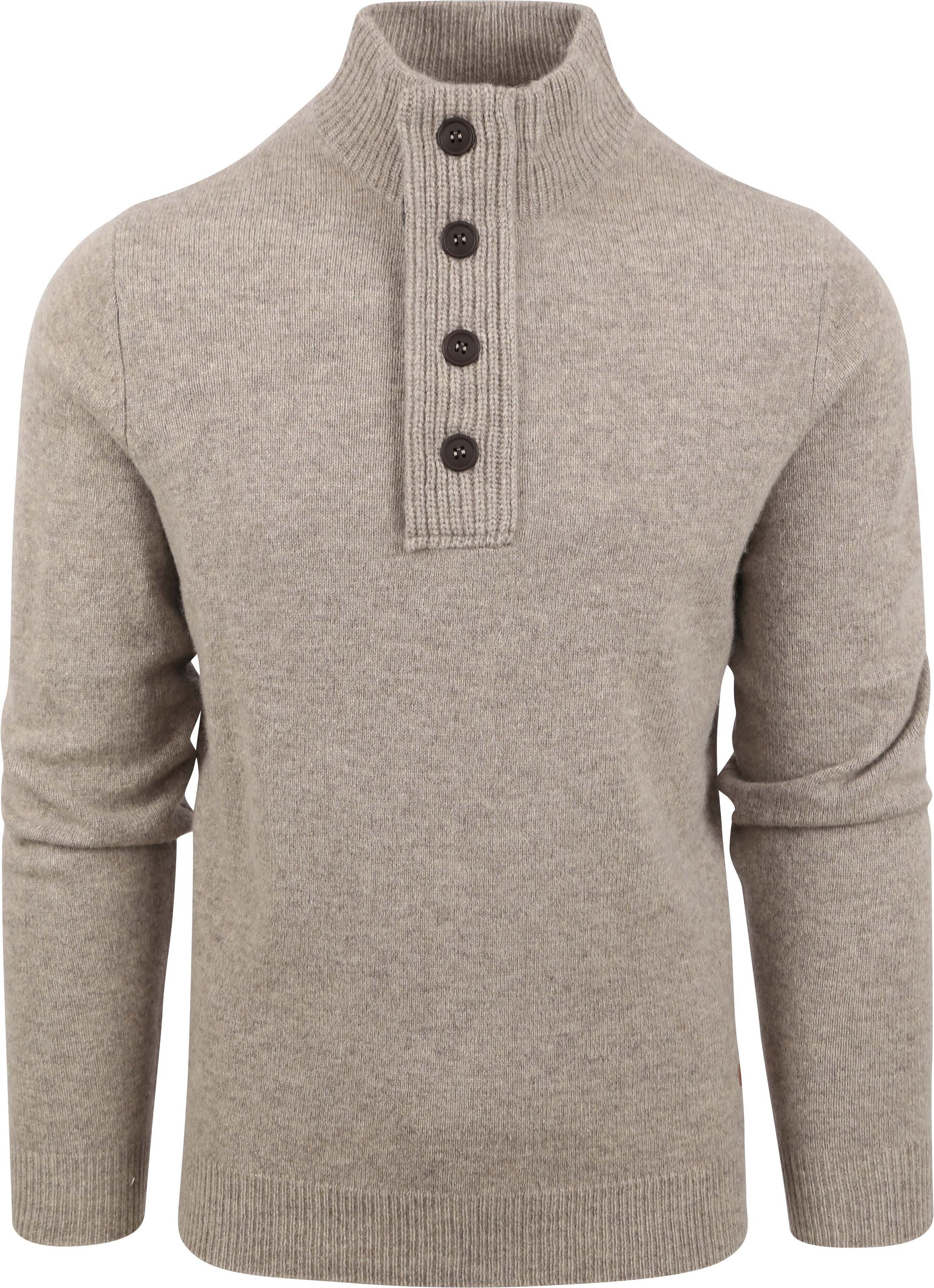 Barbour Mocker Sweater Merino Wool Greige MKN0585-ST51 order online | Suitable