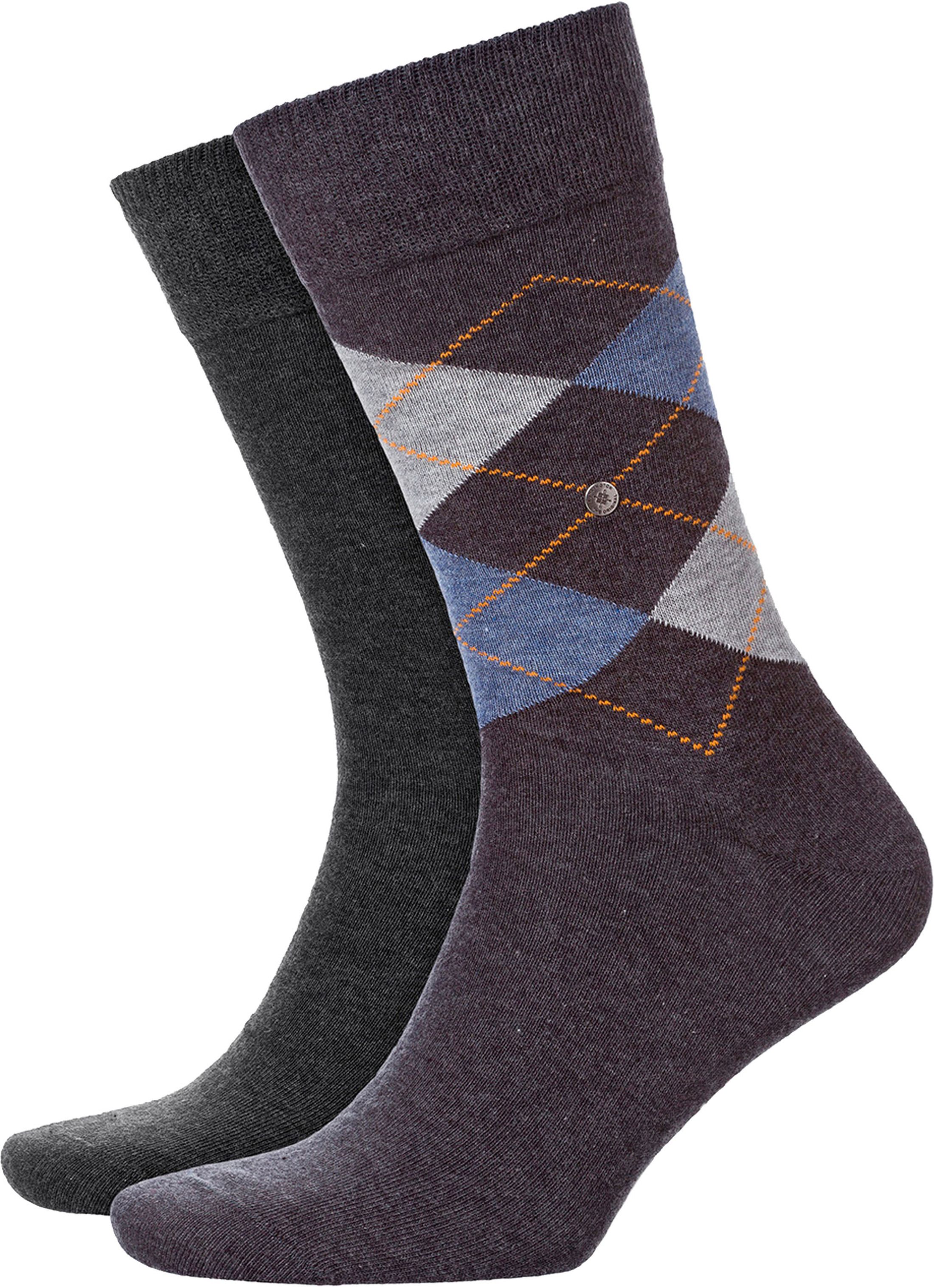 Burlington Everyday 2-Pack Antraciet Melange 3081 21044-3081
