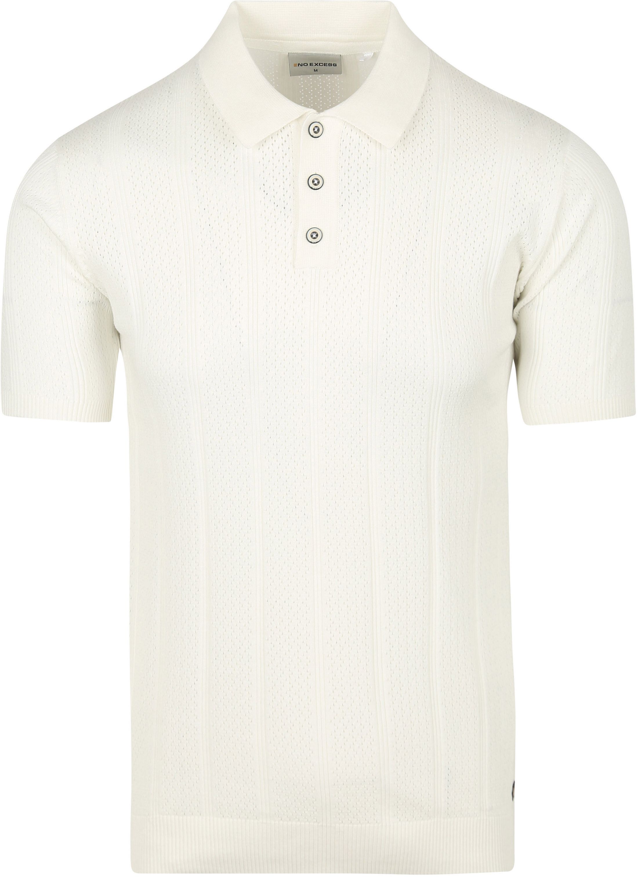 No Excess Knitted Polo Shirt Off White 28240450-011 order online | Suitable