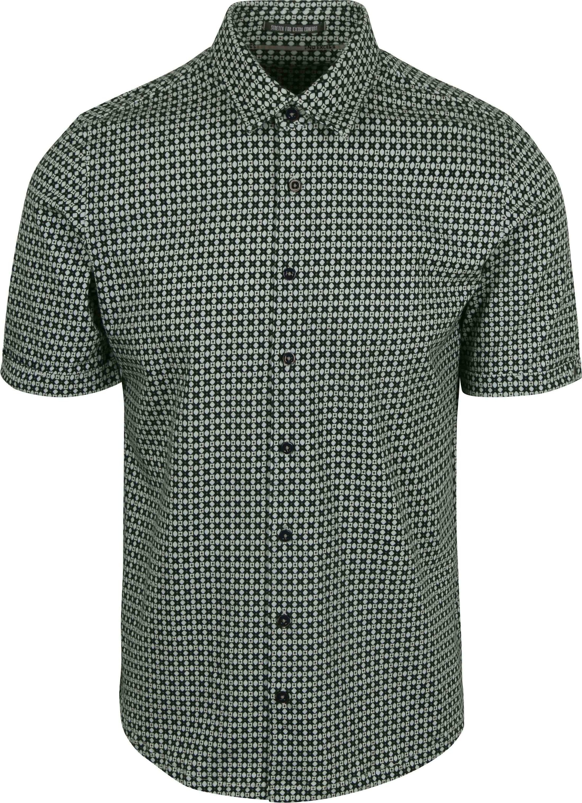 No Excess Short Sleeve Jersey Shirt Print Moss Green 27440386-186 order online | Suitable