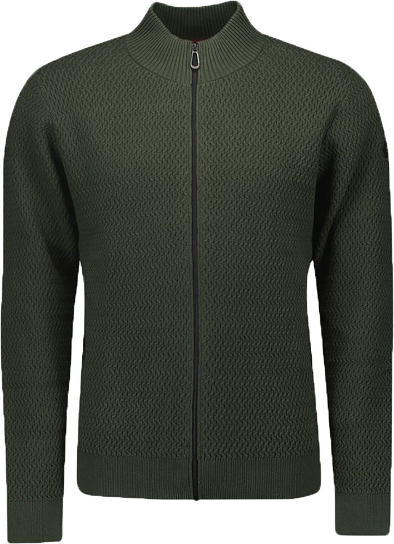 No Excess Cardigan Jacquard Vert Foncé 21230938-052 commander en ligne | Suitable