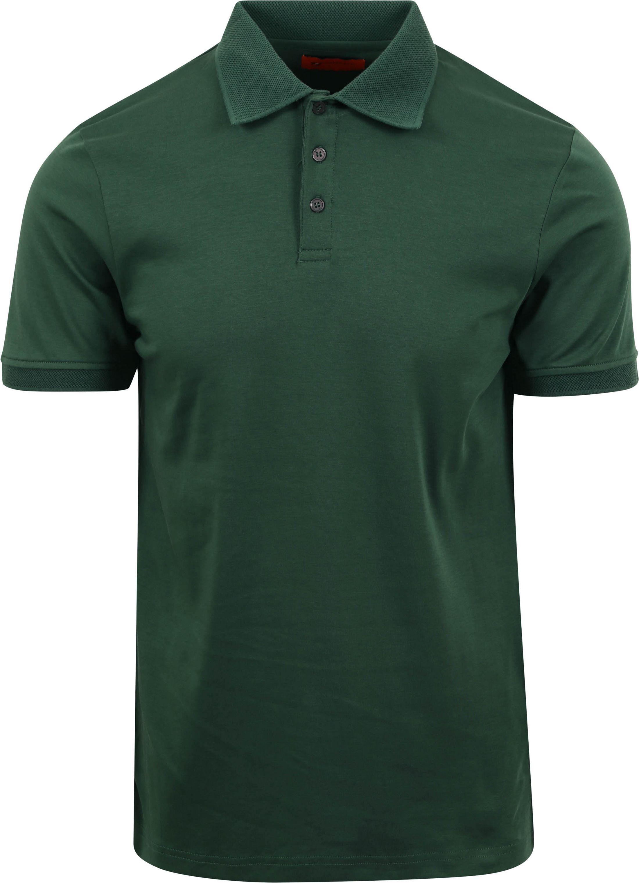 Suitable Liquid Polo Shirt Dark Green SPE23108BO40ST-390 bottle green order online | Suitable