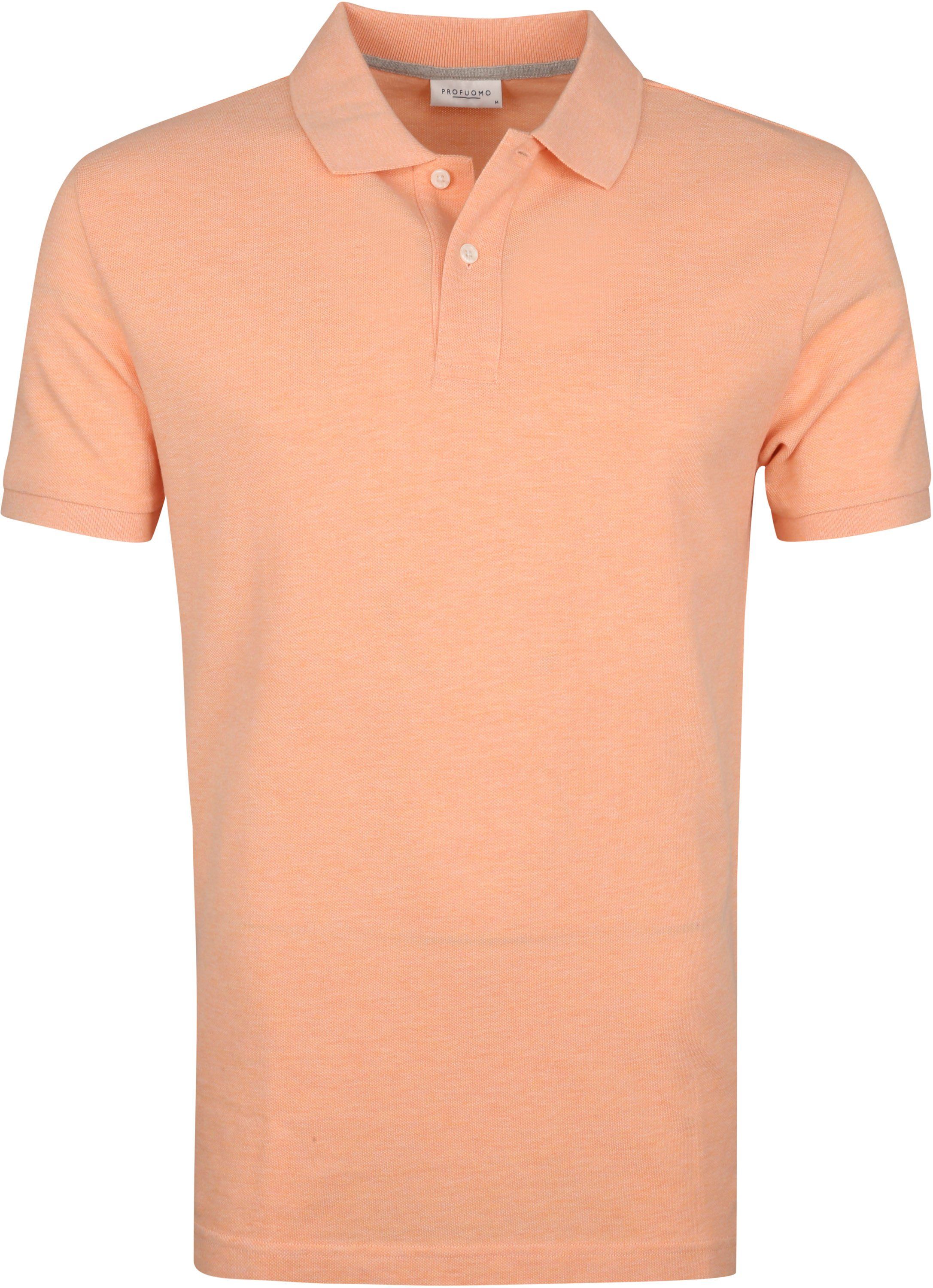 Profuomo Pique Polo Shirt Orange size L