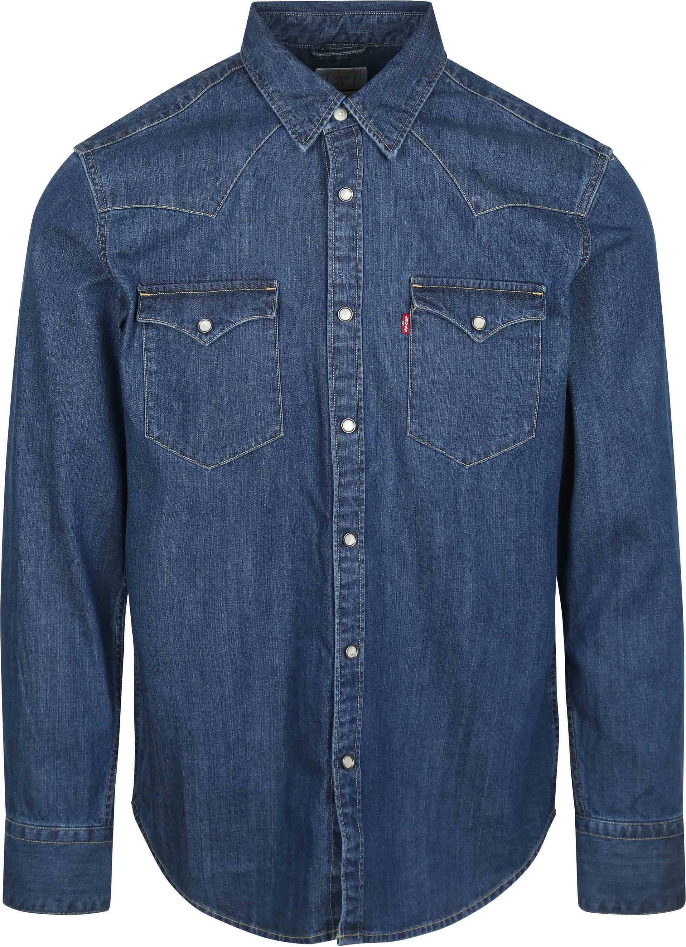 Levi's Barstow Western Shirt Mid Blue  85744-0041 order online | Suitable