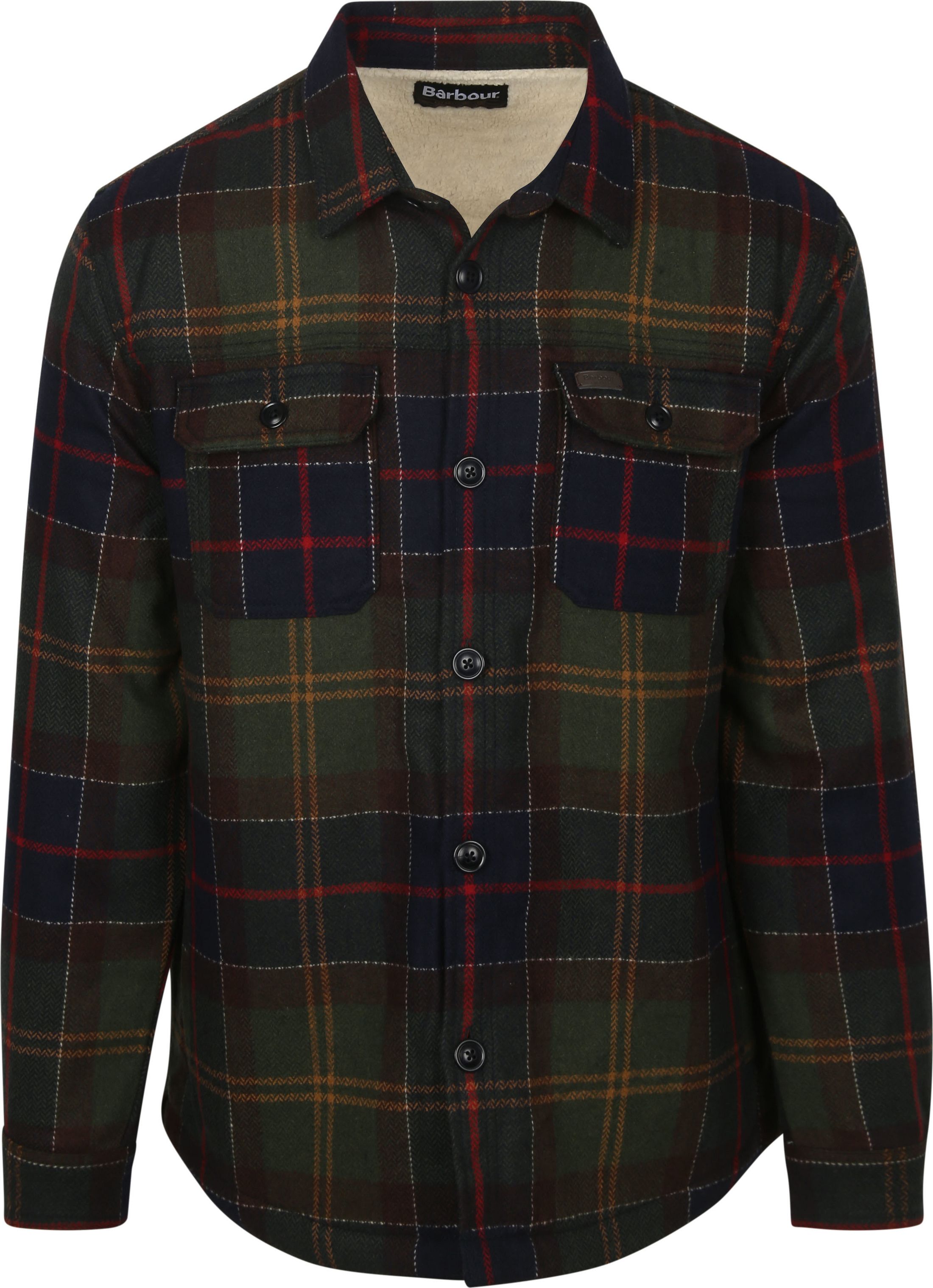 Barbour Overshirt Wool Blend Plaid Willberry Olive order online | MOS0396-TN11 | Suitable Finland