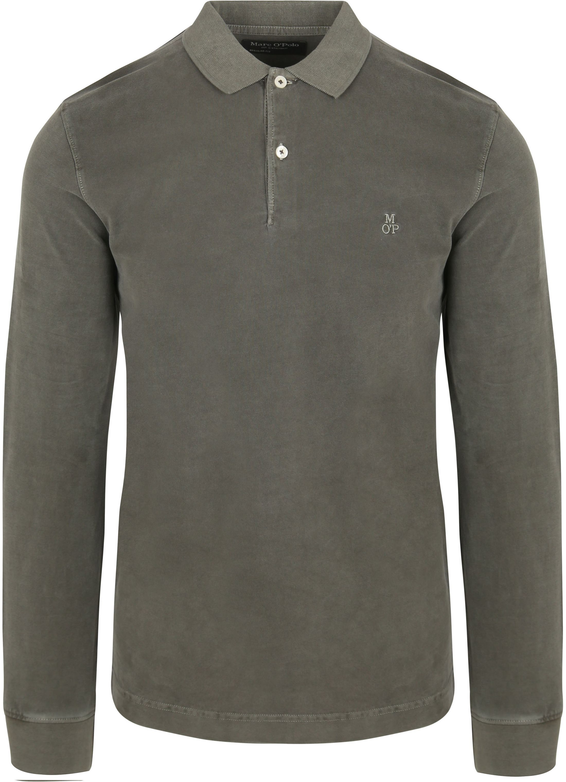Marc O'Polo Longsleeve Polo Shirt Olive Green order online | 528223655004-493 | Suitable Lithuania