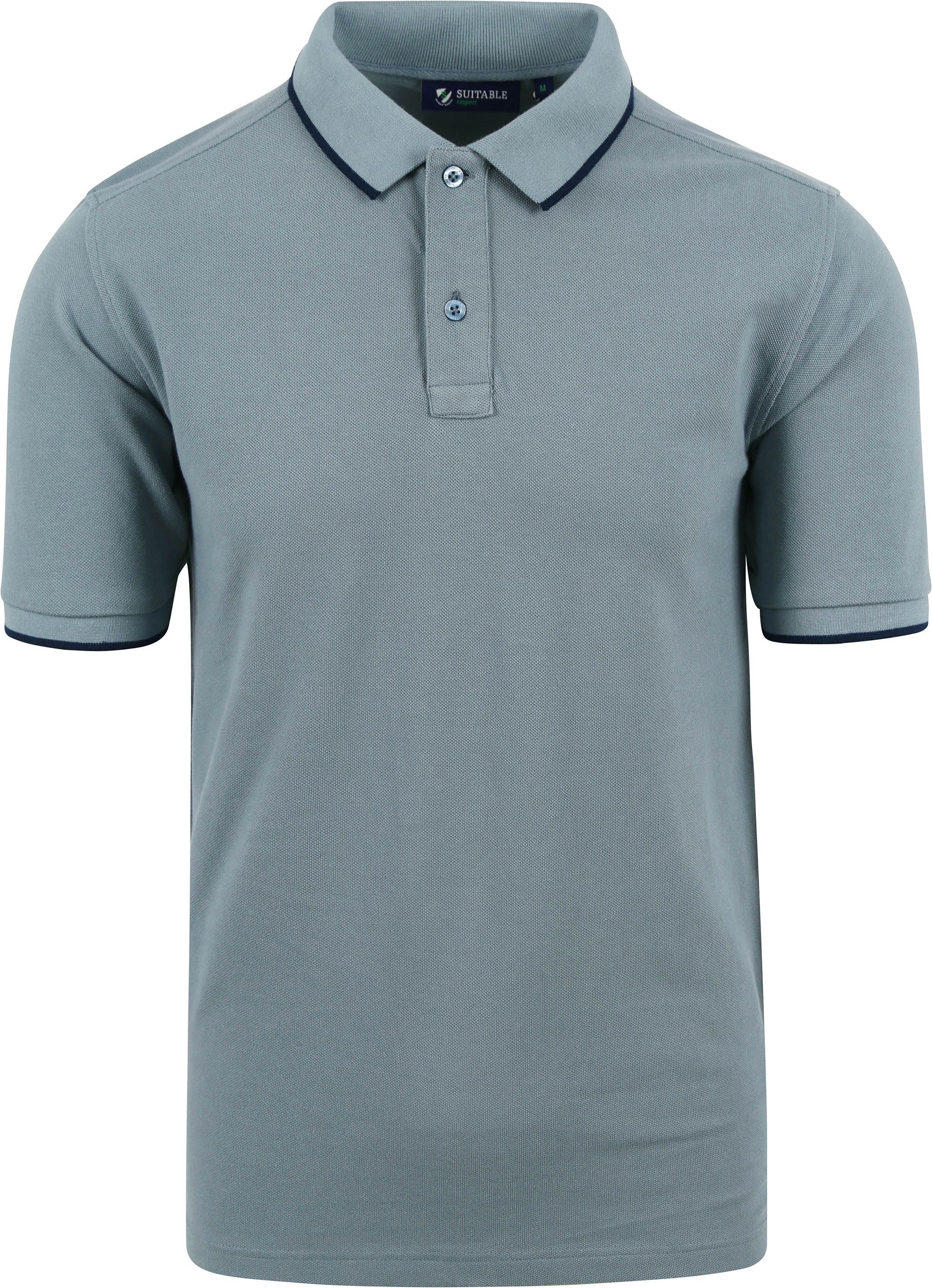 Suitable Respect Polo Shirt Tip Ferry Steel Green RSP-23TPF-ST order online | Suitable