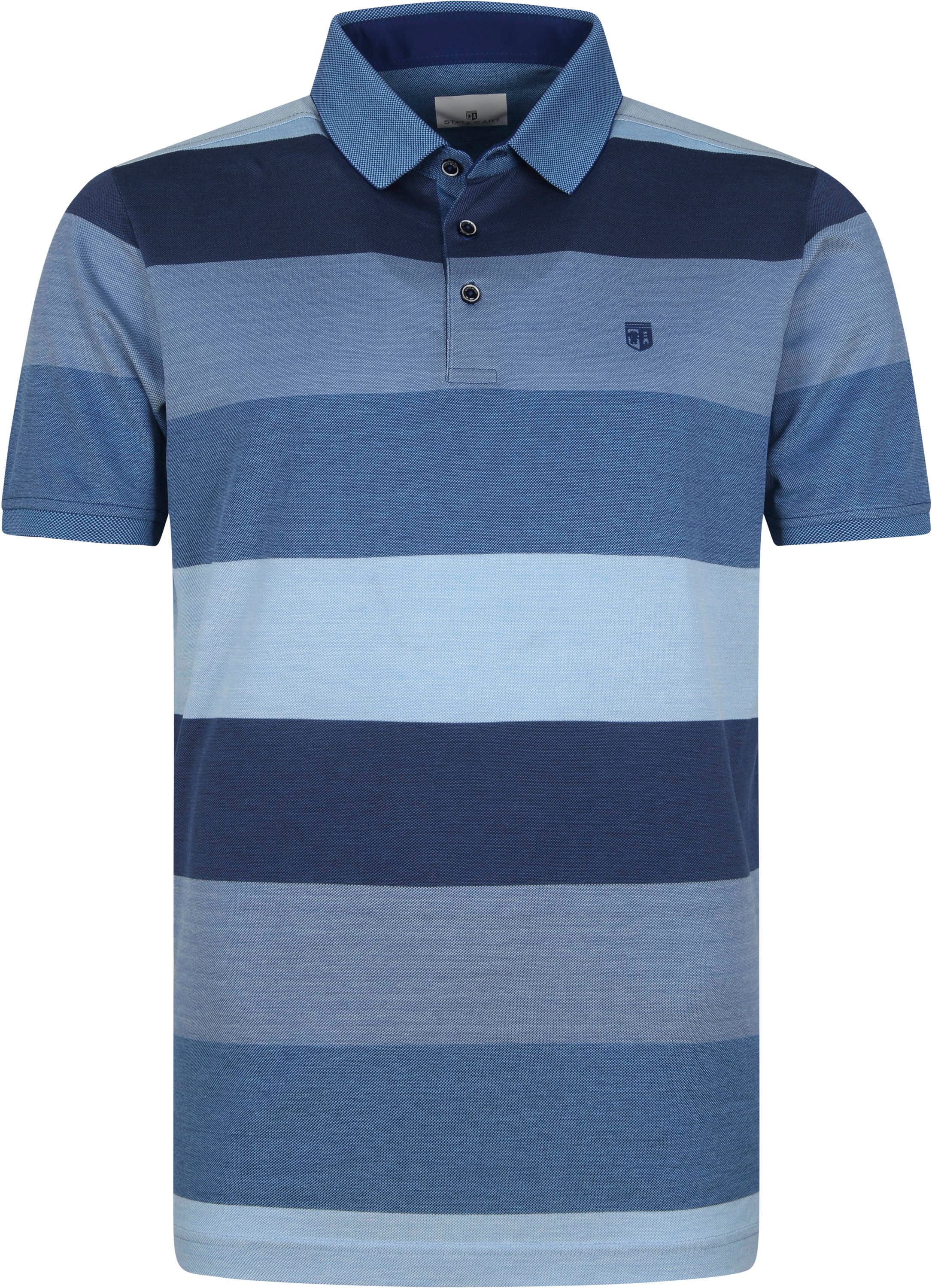 State Of Art Polo Striped Blue size L