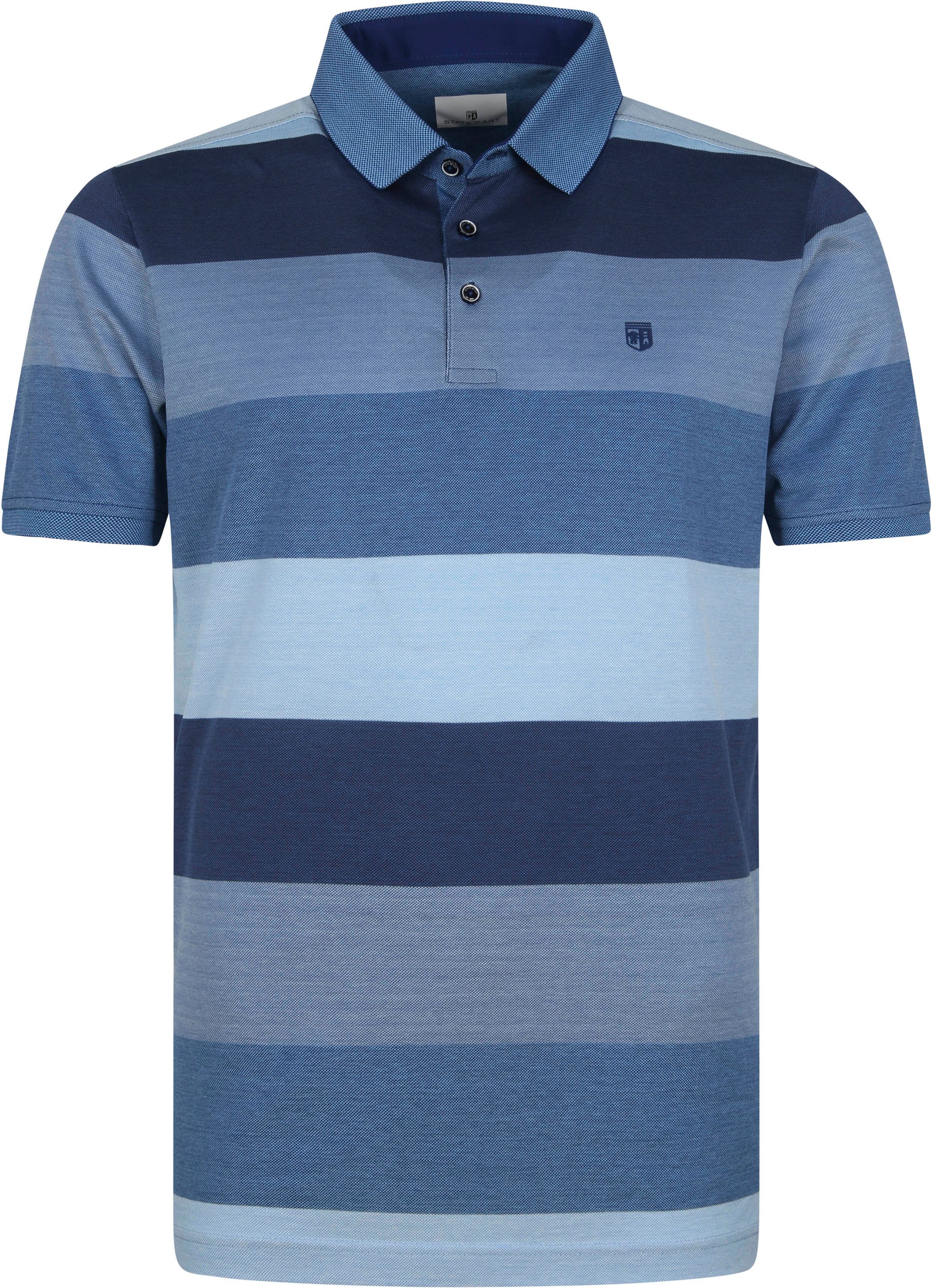 State Of Art Polo Rayé Bleu taille 4XL
