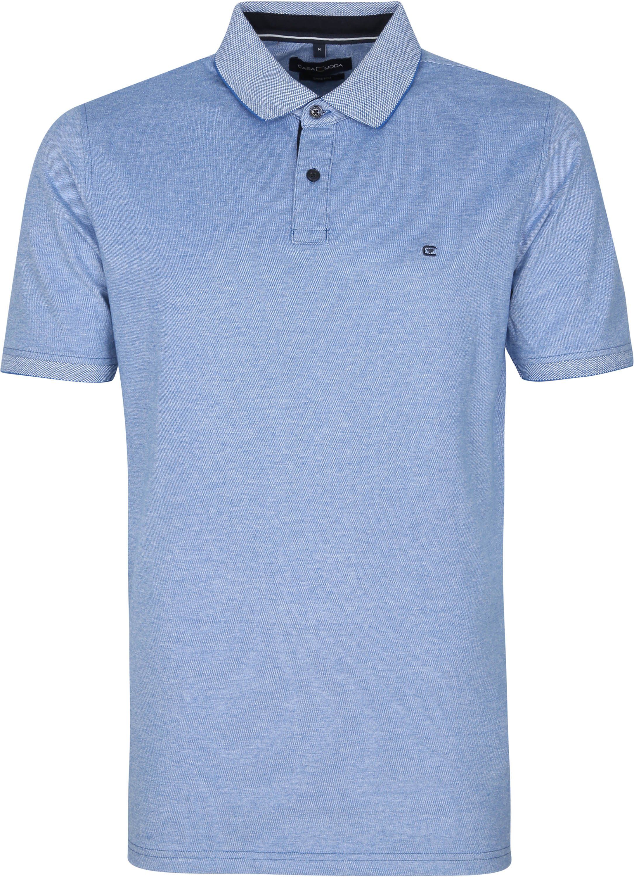 Casa Moda Polo Shirt Stretch Blue size M