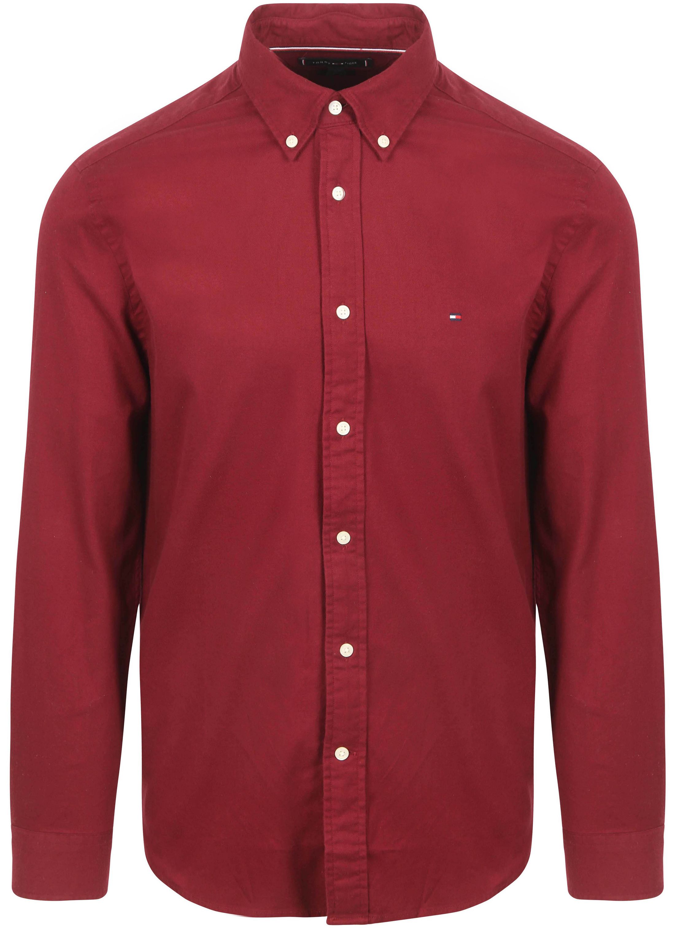 Tommy Hilfiger Shirt Brushed Burgundy MW0MW36824-VLP order online | Suitable