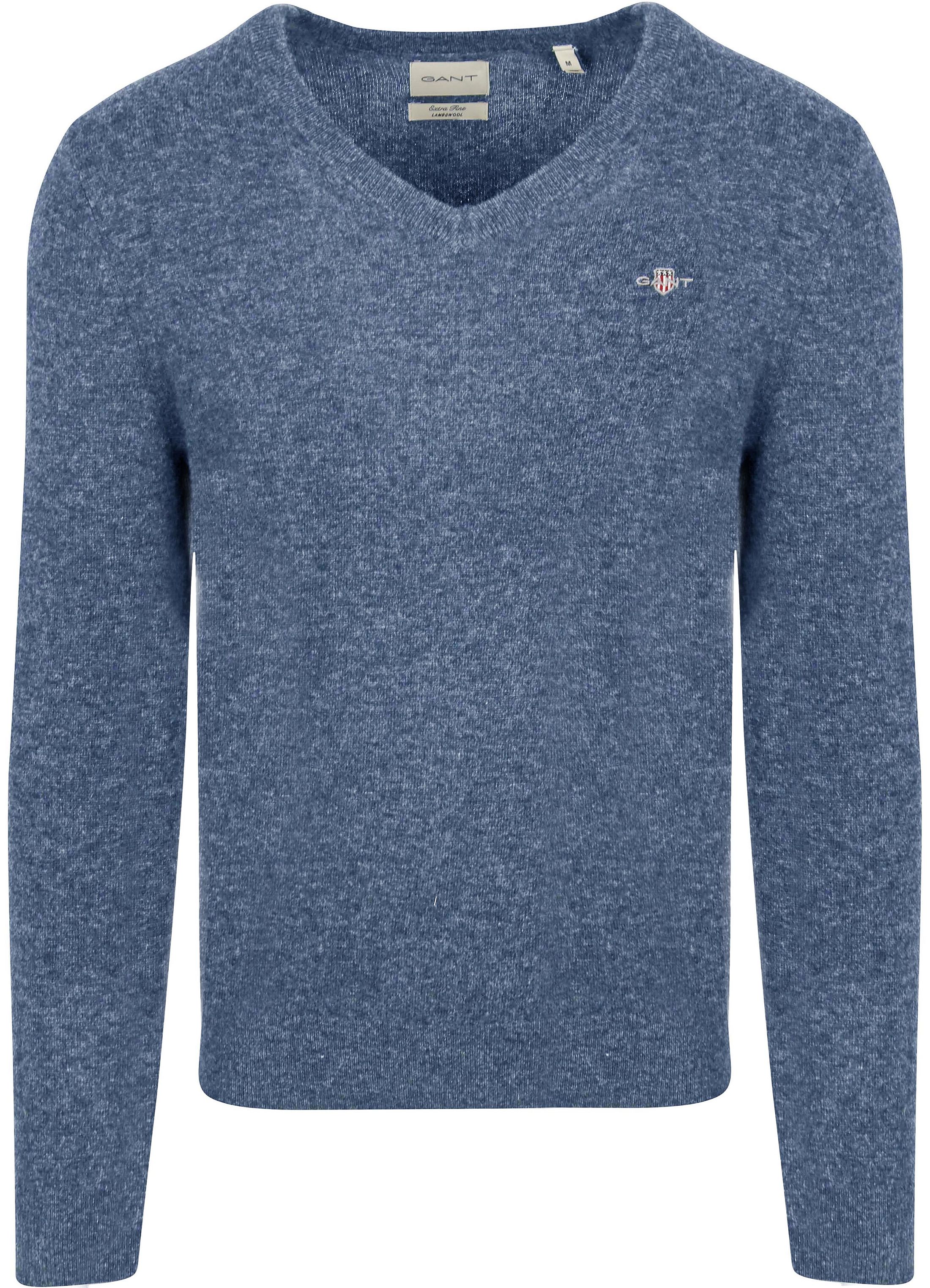 Gant Pullover V-Hals Woolblend Blauw 8050274-489 kopen | Suitable